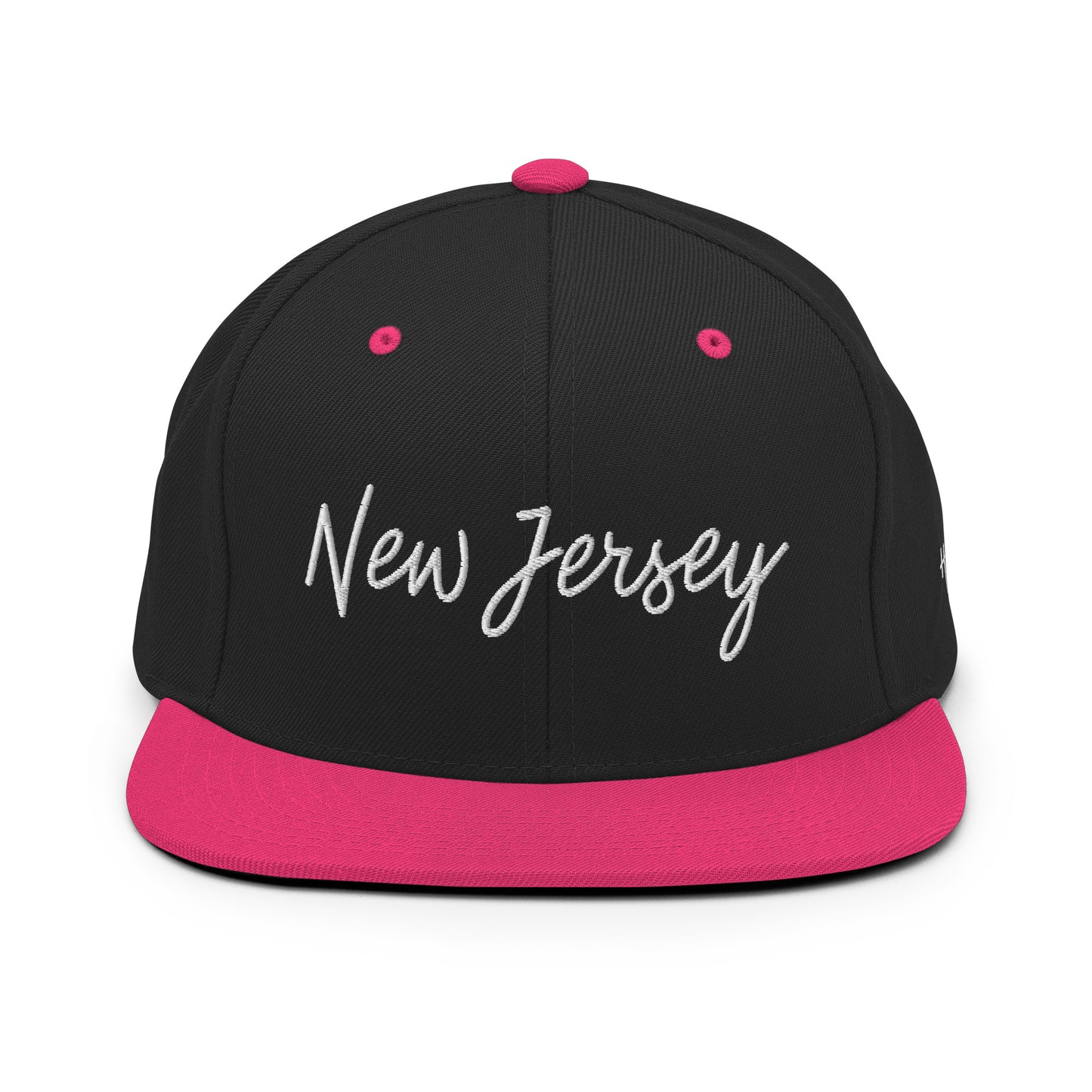 New Jersey Retro Script 6 Panel Snapback Hat