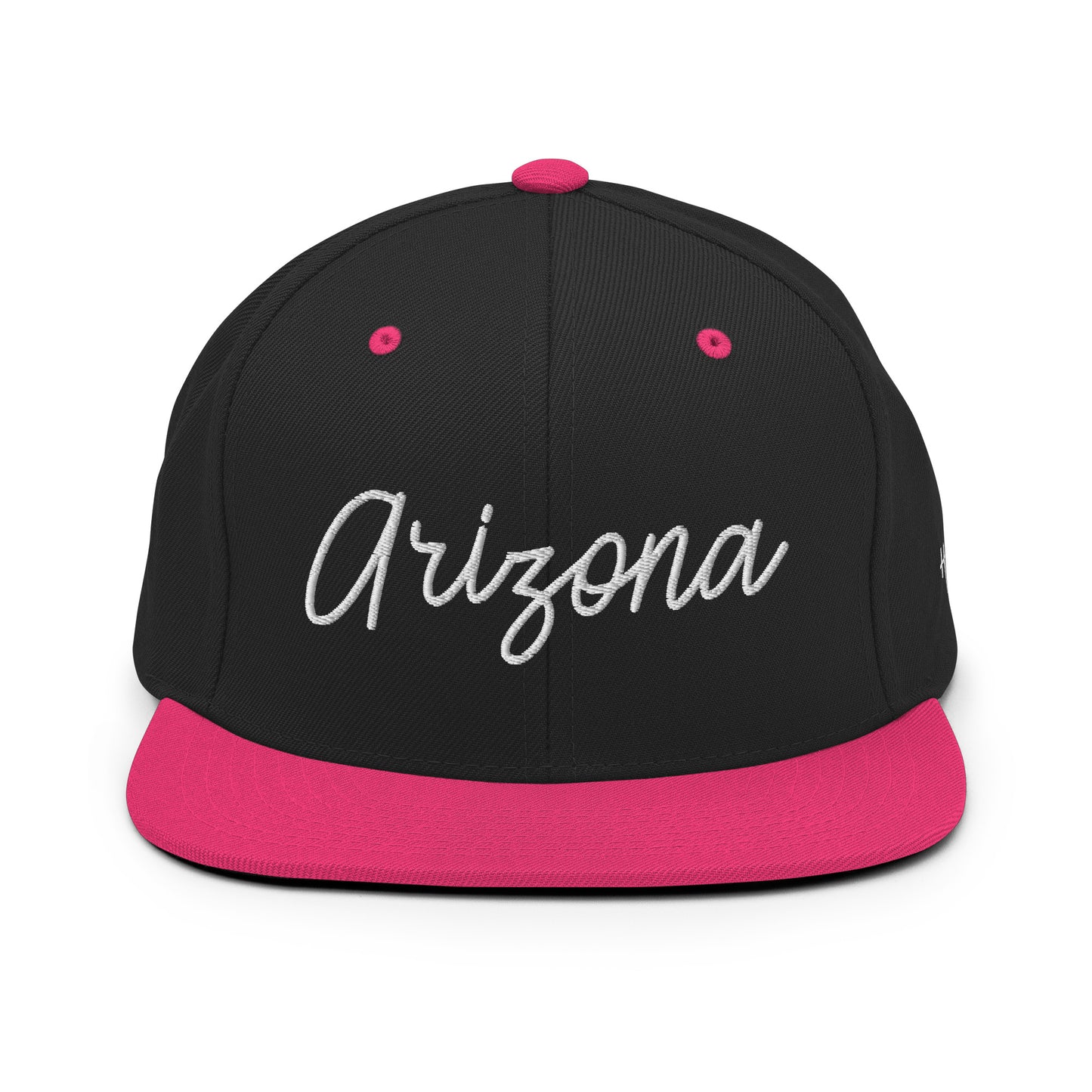 Arizona Retro Script 6 Panel Snapback Hat
