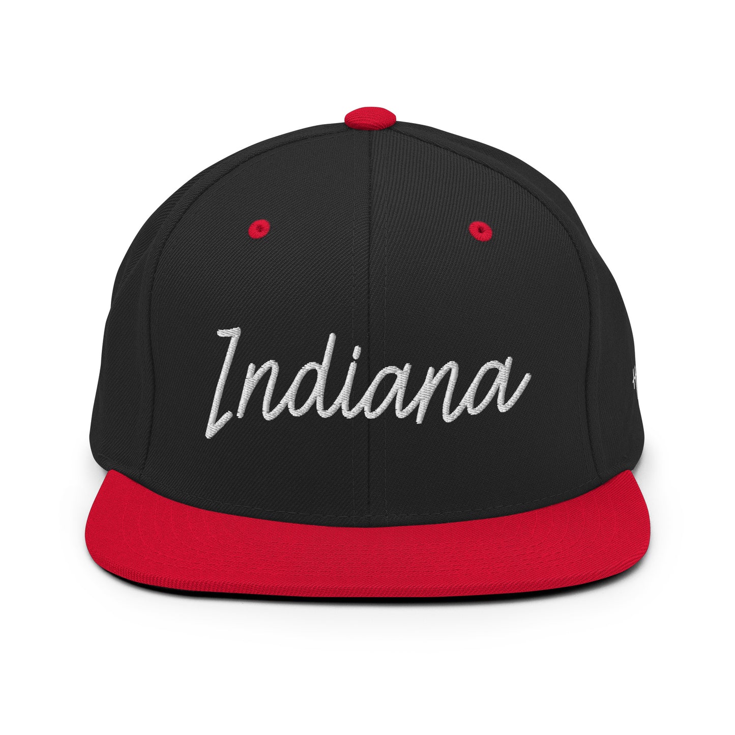 Indiana Retro Script 6 Panel Snapback Hat