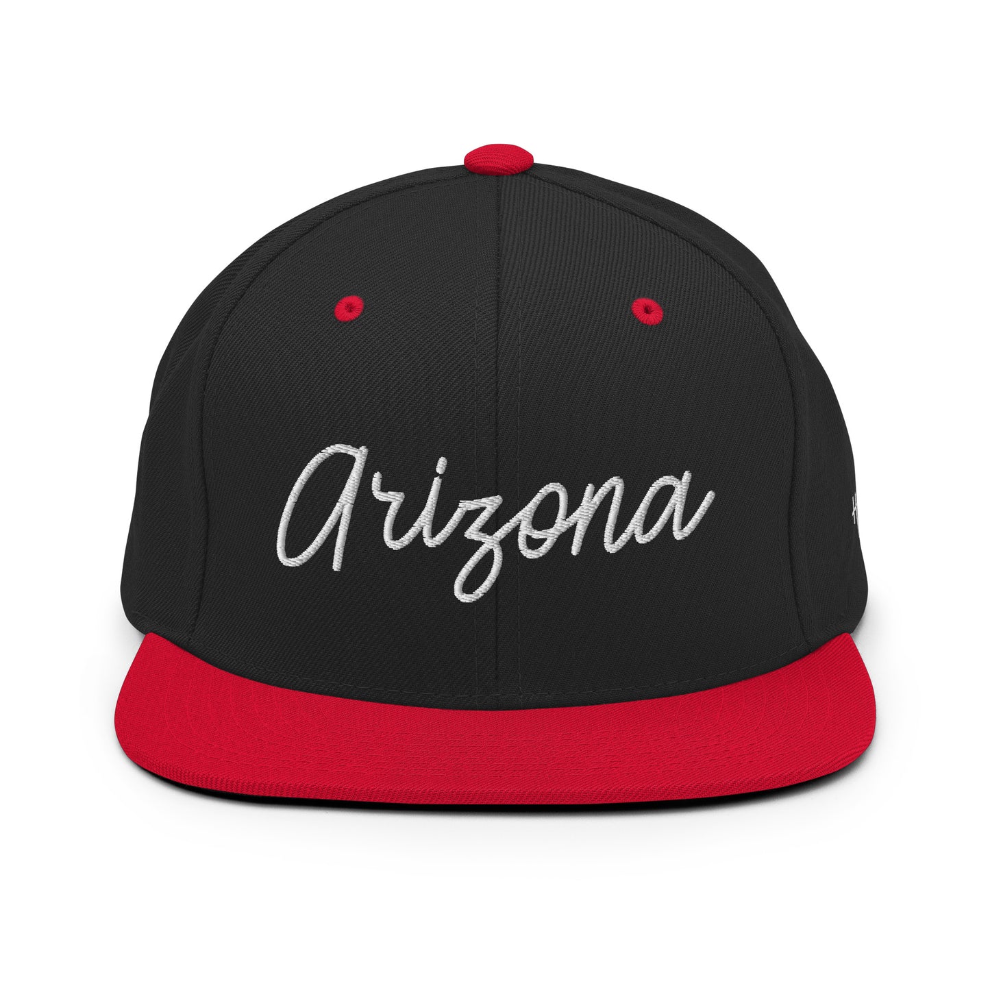 Arizona Retro Script 6 Panel Snapback Hat