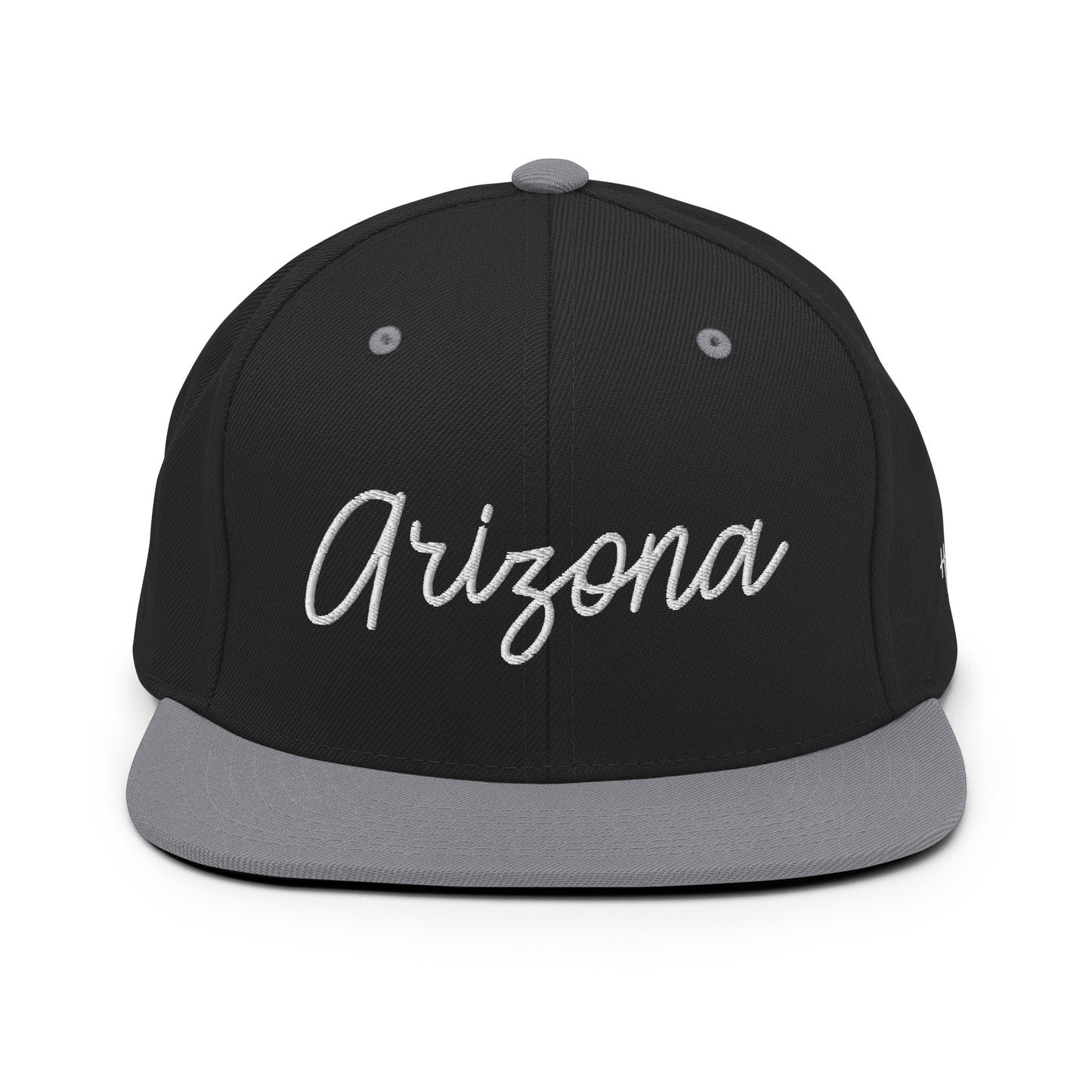 Arizona Retro Script 6 Panel Snapback Hat
