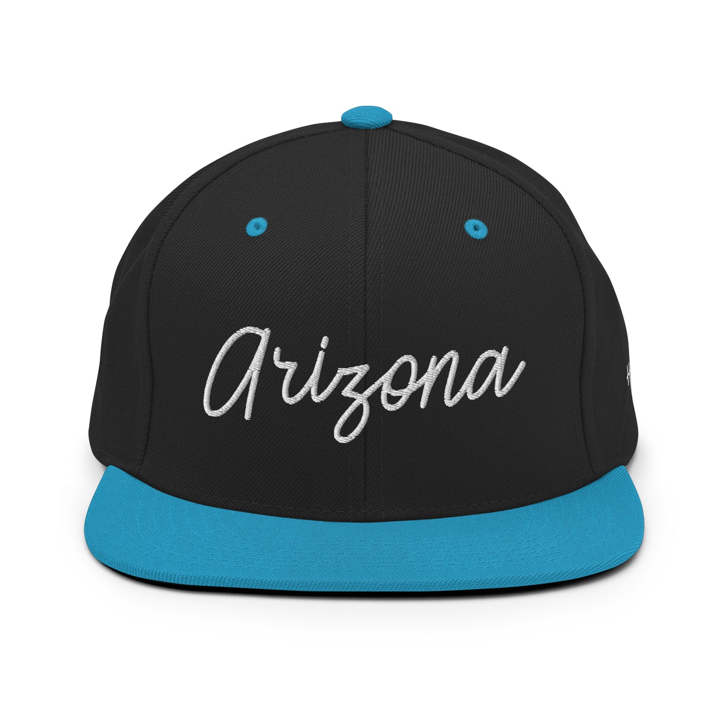 Arizona Retro Script 6 Panel Snapback Hat