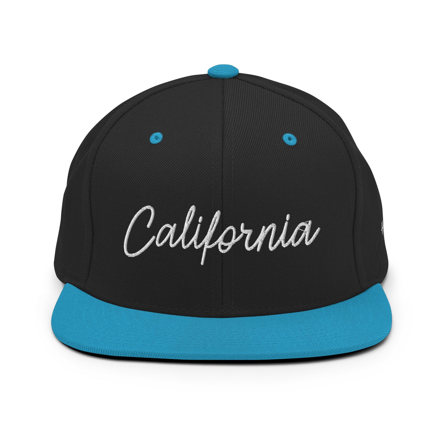 California Retro Script 6 Panel Snapback Hat