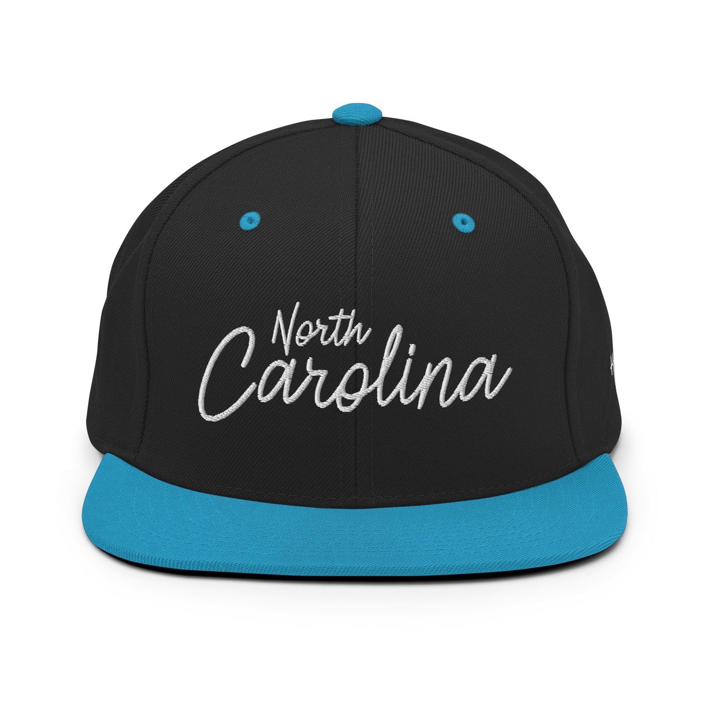 North Carolina Retro Script 6 Panel Snapback Hat