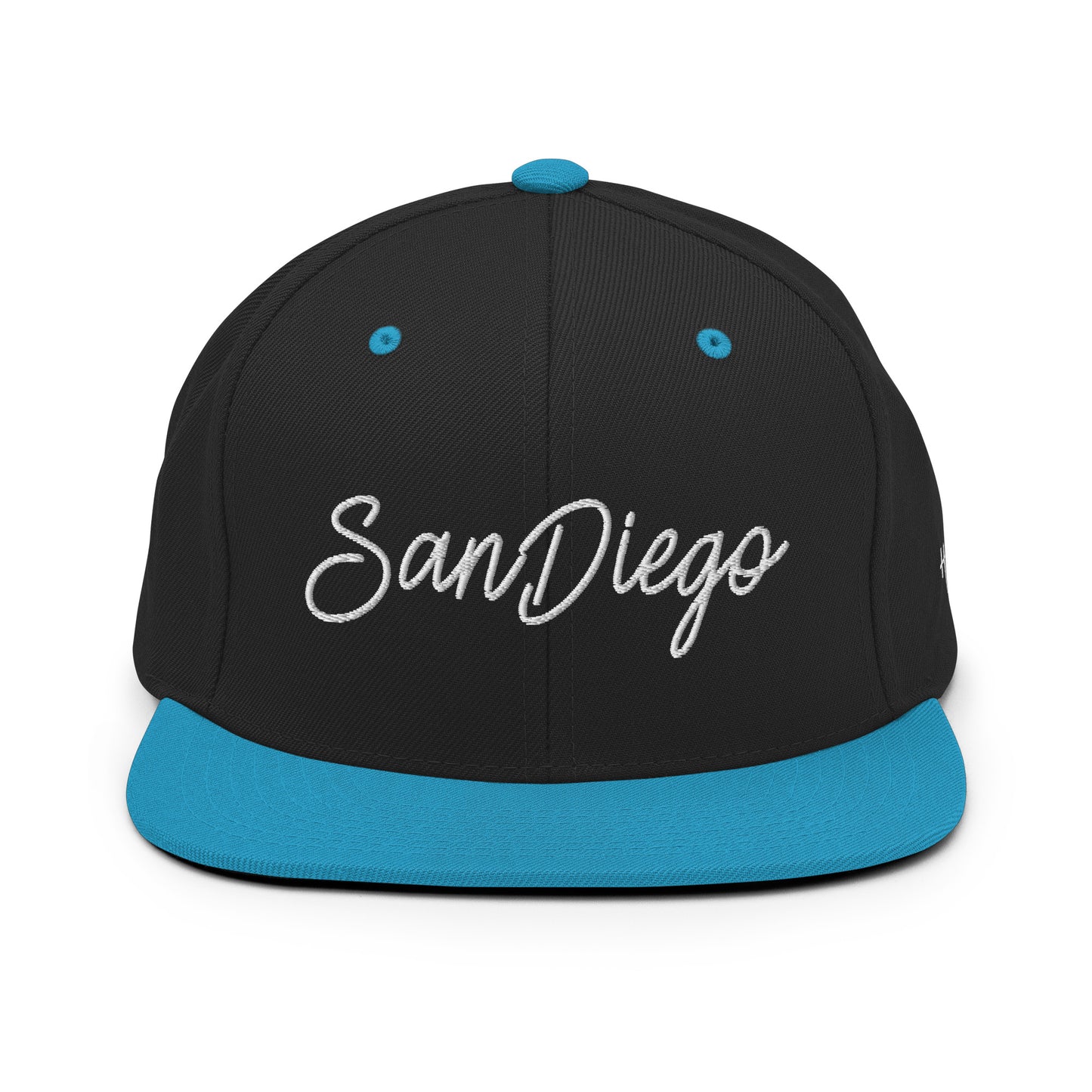 San Diego Retro Script 6 Panel Snapback Hat
