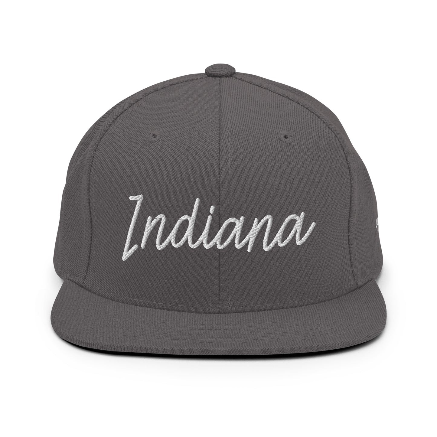 Indiana Retro Script 6 Panel Snapback Hat