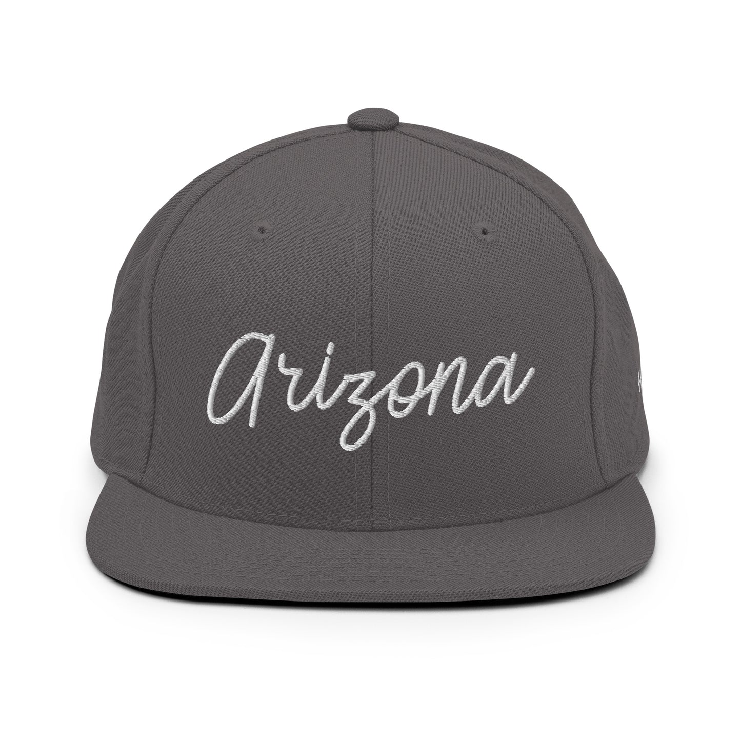 Arizona Retro Script 6 Panel Snapback Hat