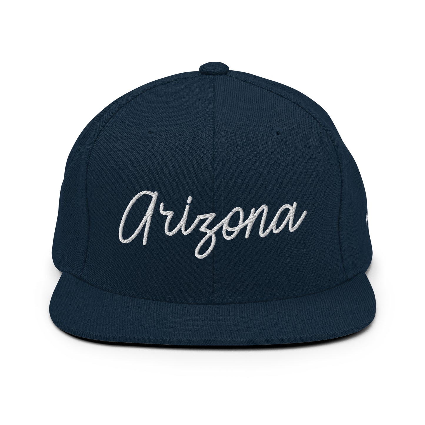 Arizona Retro Script 6 Panel Snapback Hat