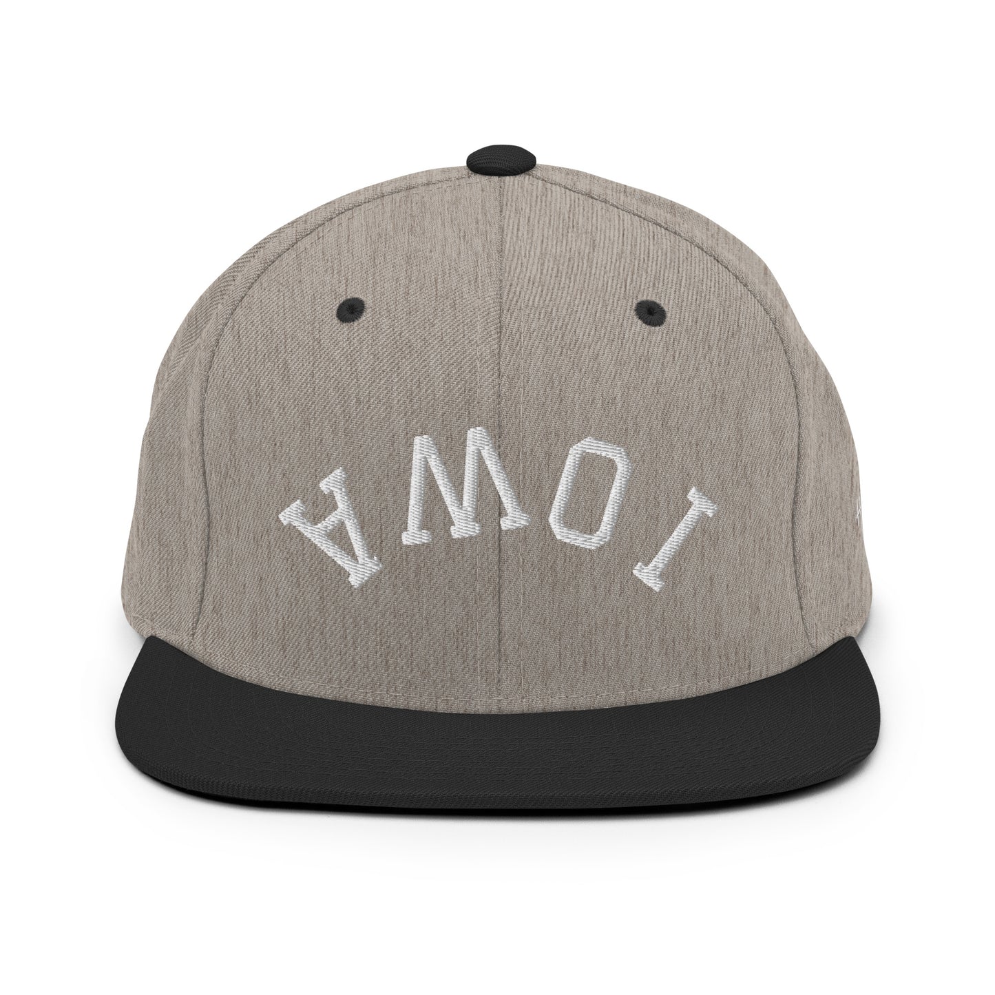 Iowa Upside Down Arch 6 Panel Snapback Hat
