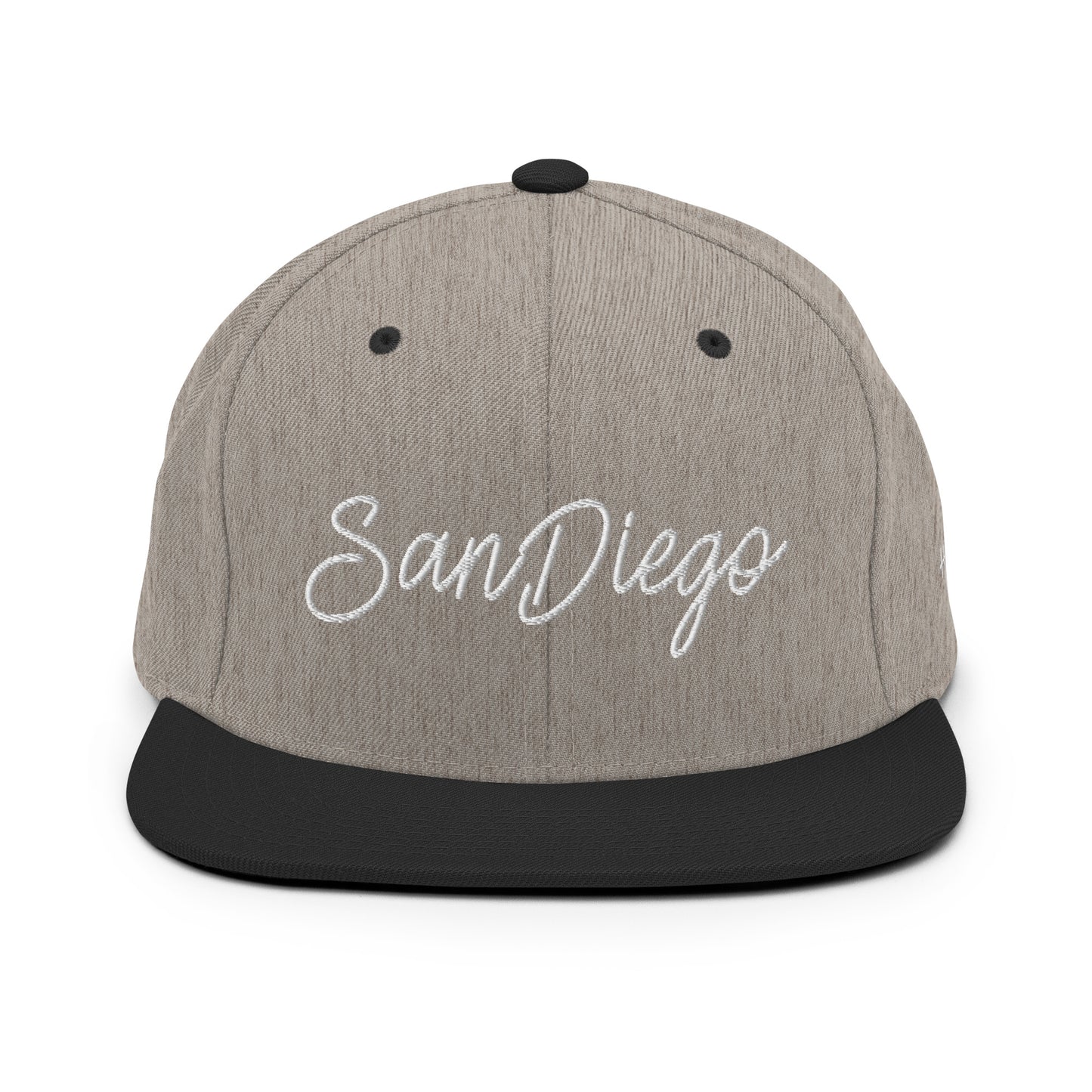 San Diego Retro Script 6 Panel Snapback Hat