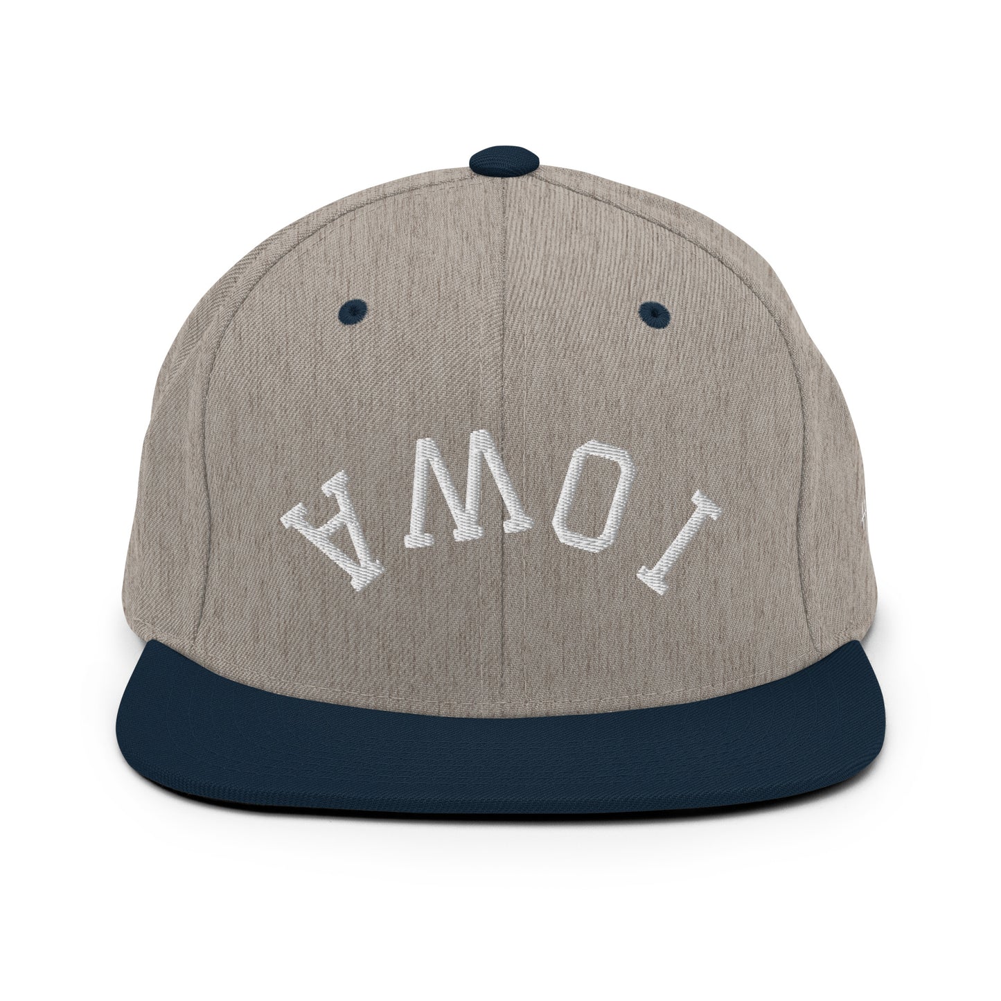 Iowa Upside Down Arch 6 Panel Snapback Hat
