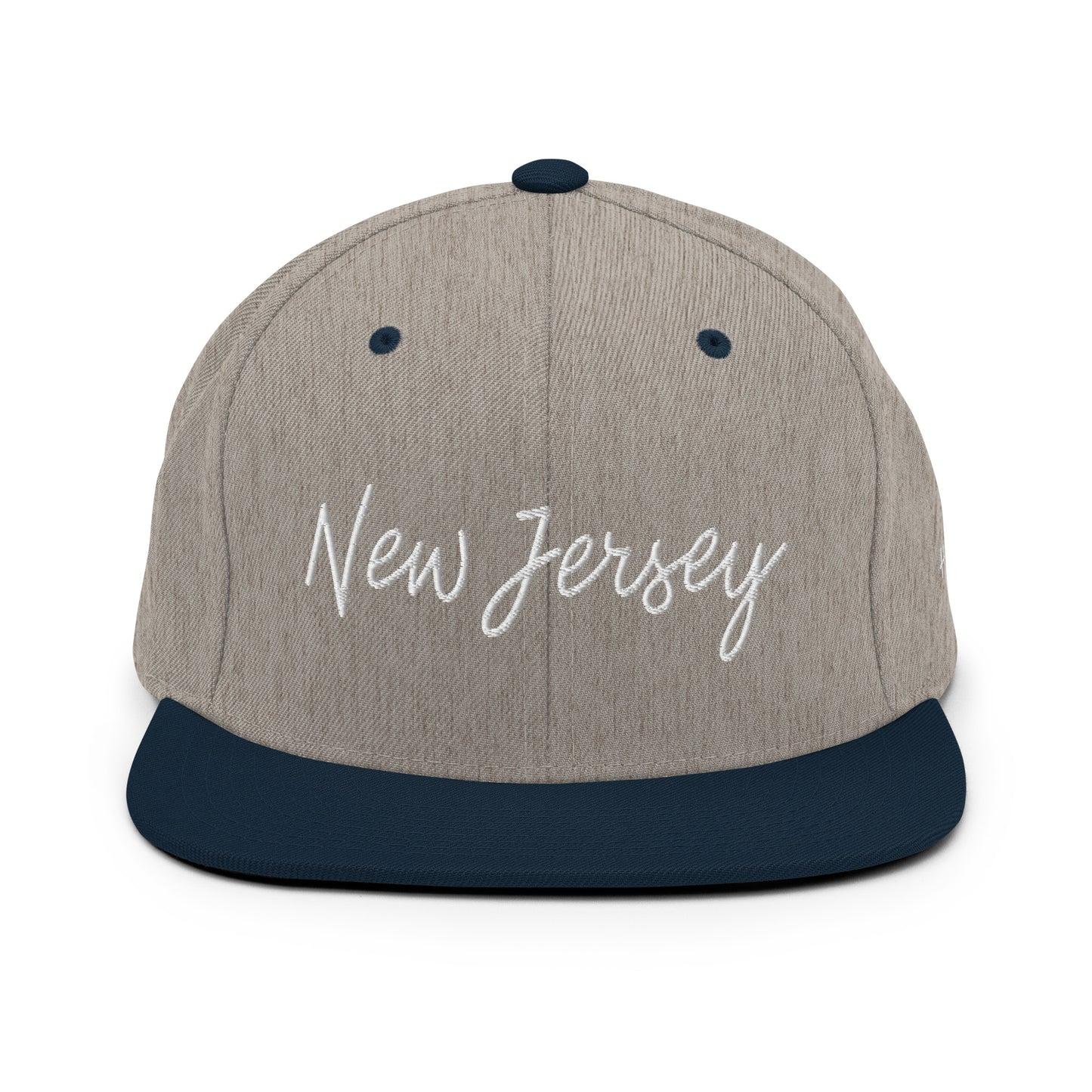 New Jersey Retro Script 6 Panel Snapback Hat