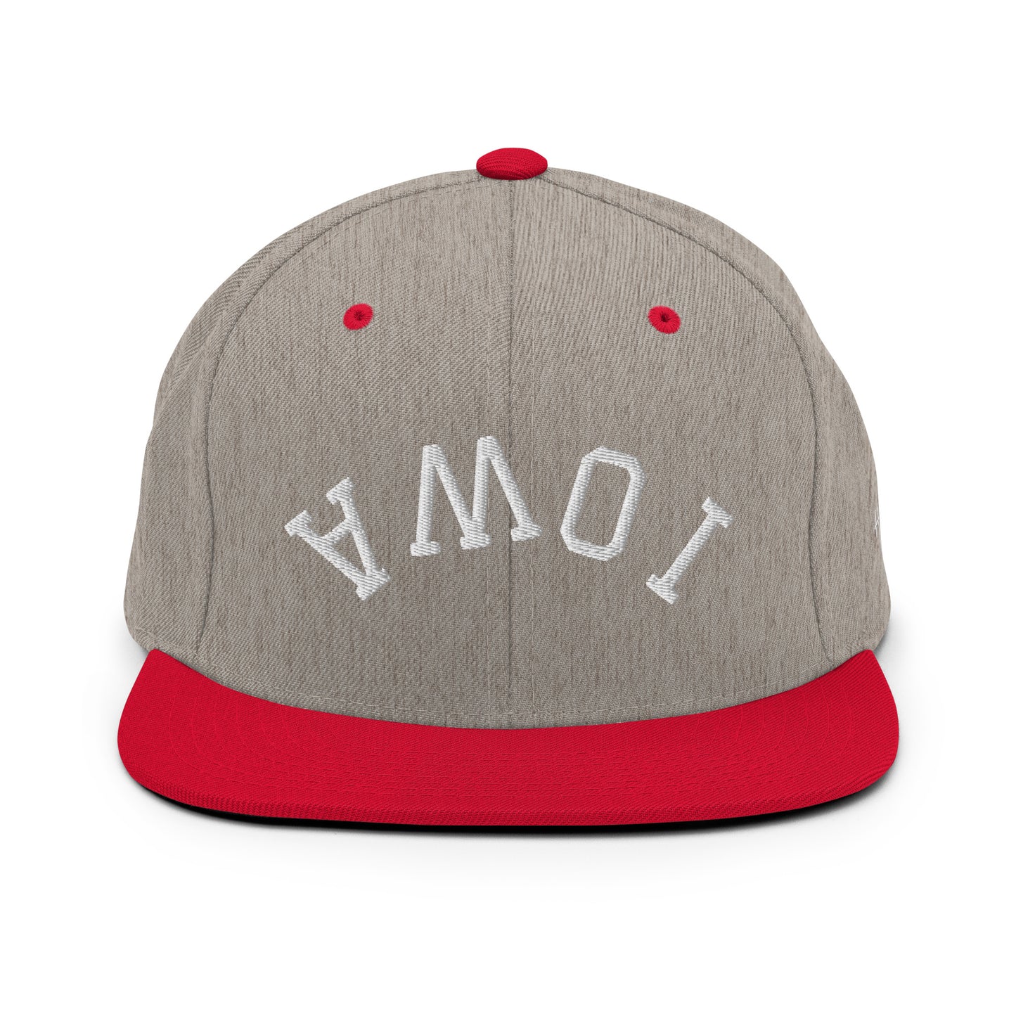 Iowa Upside Down Arch 6 Panel Snapback Hat