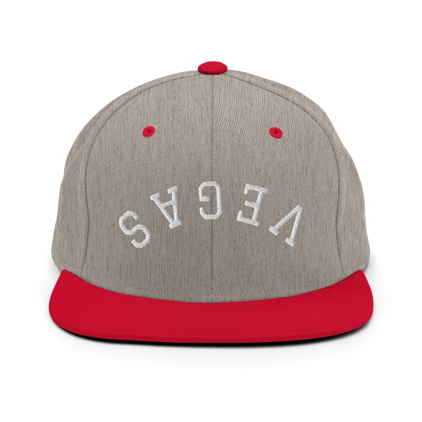 Las Vegas Upside Down Arch 6 Panel Snapback Hat