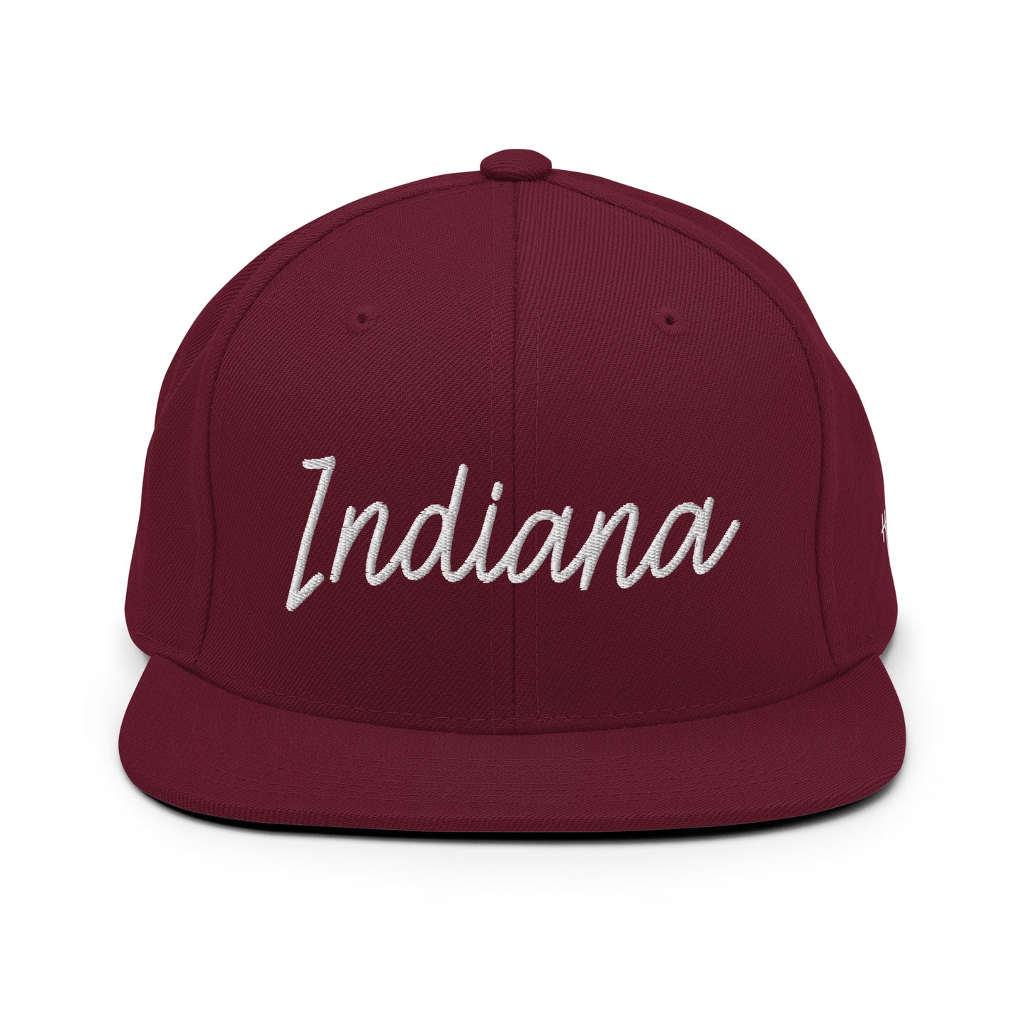 Indiana Retro Script 6 Panel Snapback Hat