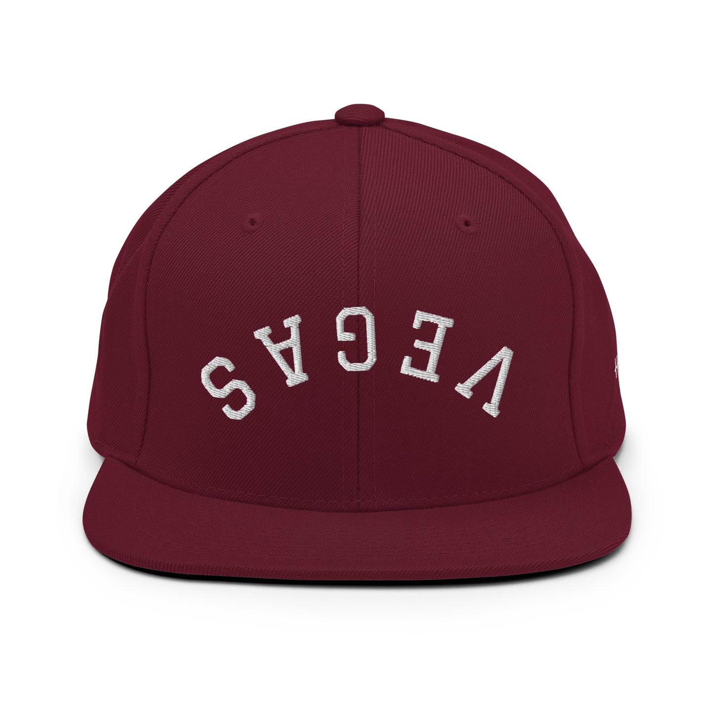 Las Vegas Upside Down Arch 6 Panel Snapback Hat