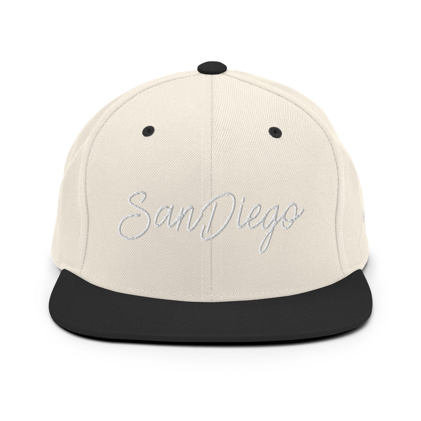 San Diego Retro Script 6 Panel Snapback Hat