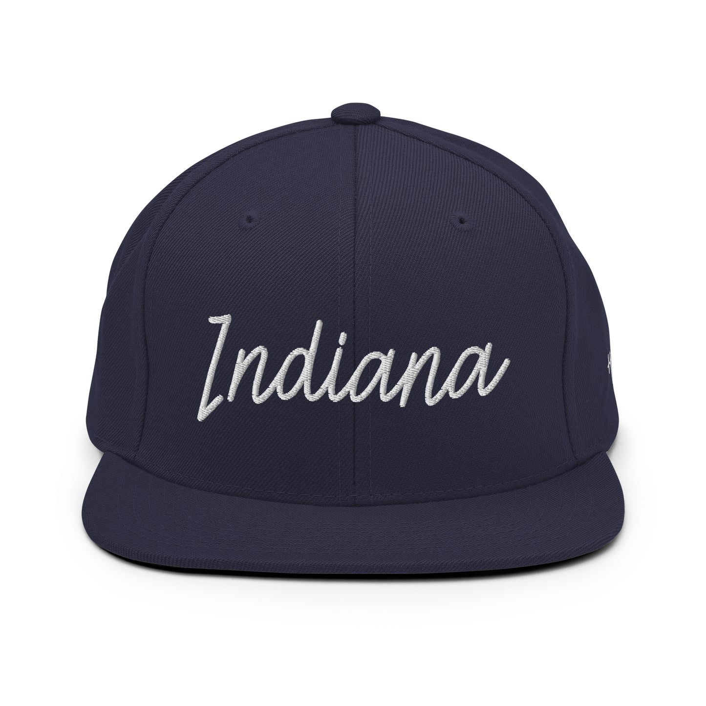 Indiana Retro Script 6 Panel Snapback Hat