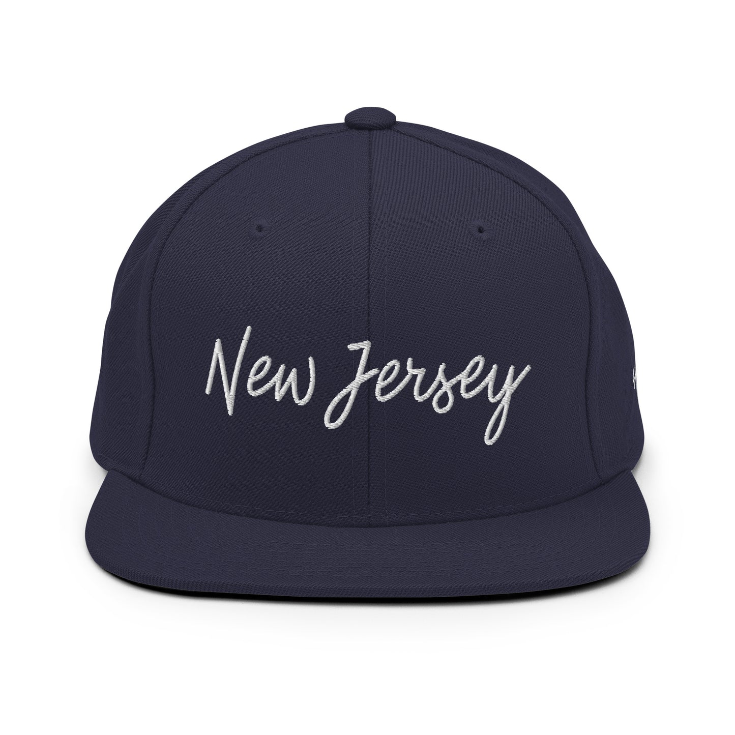 New Jersey Retro Script 6 Panel Snapback Hat