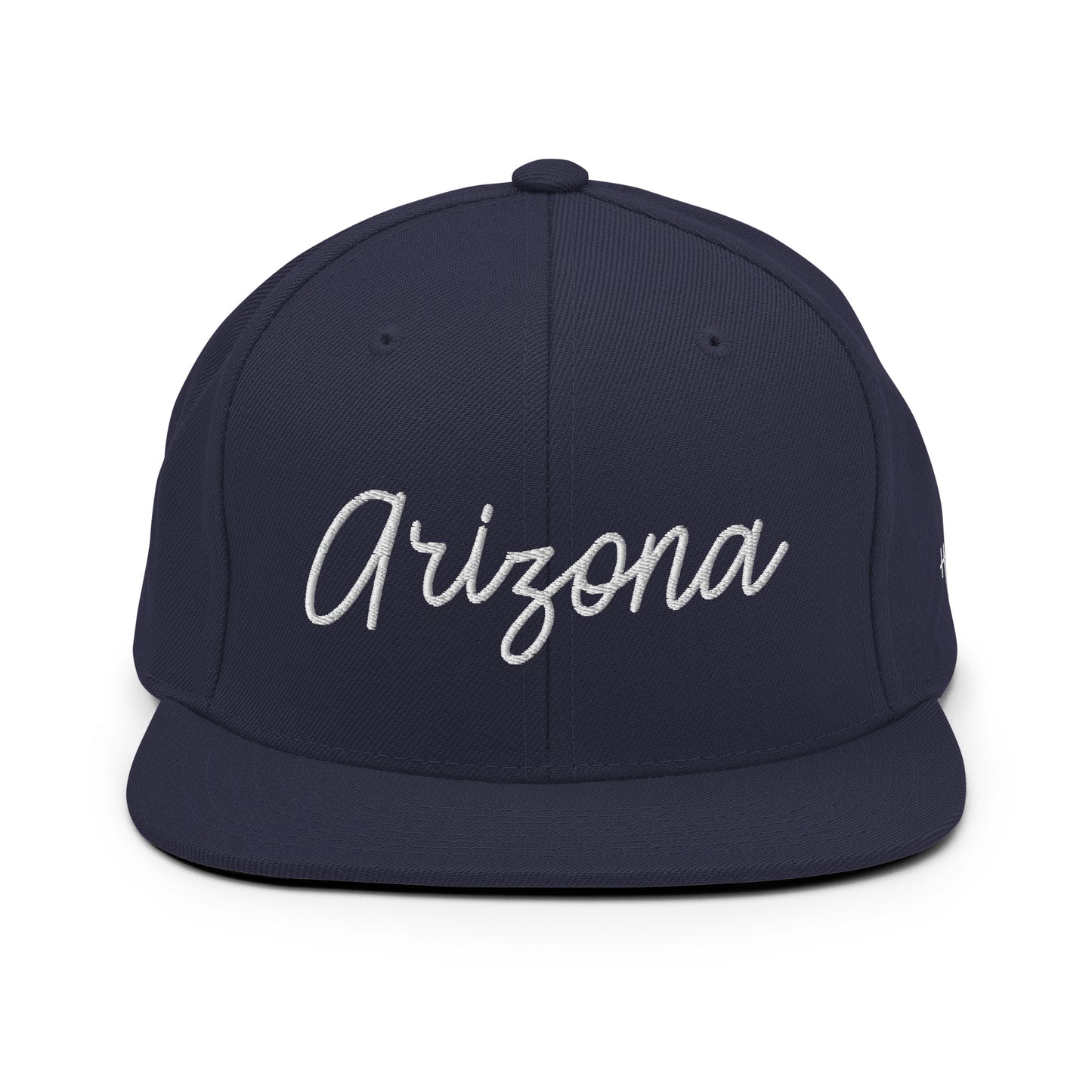Arizona Retro Script 6 Panel Snapback Hat