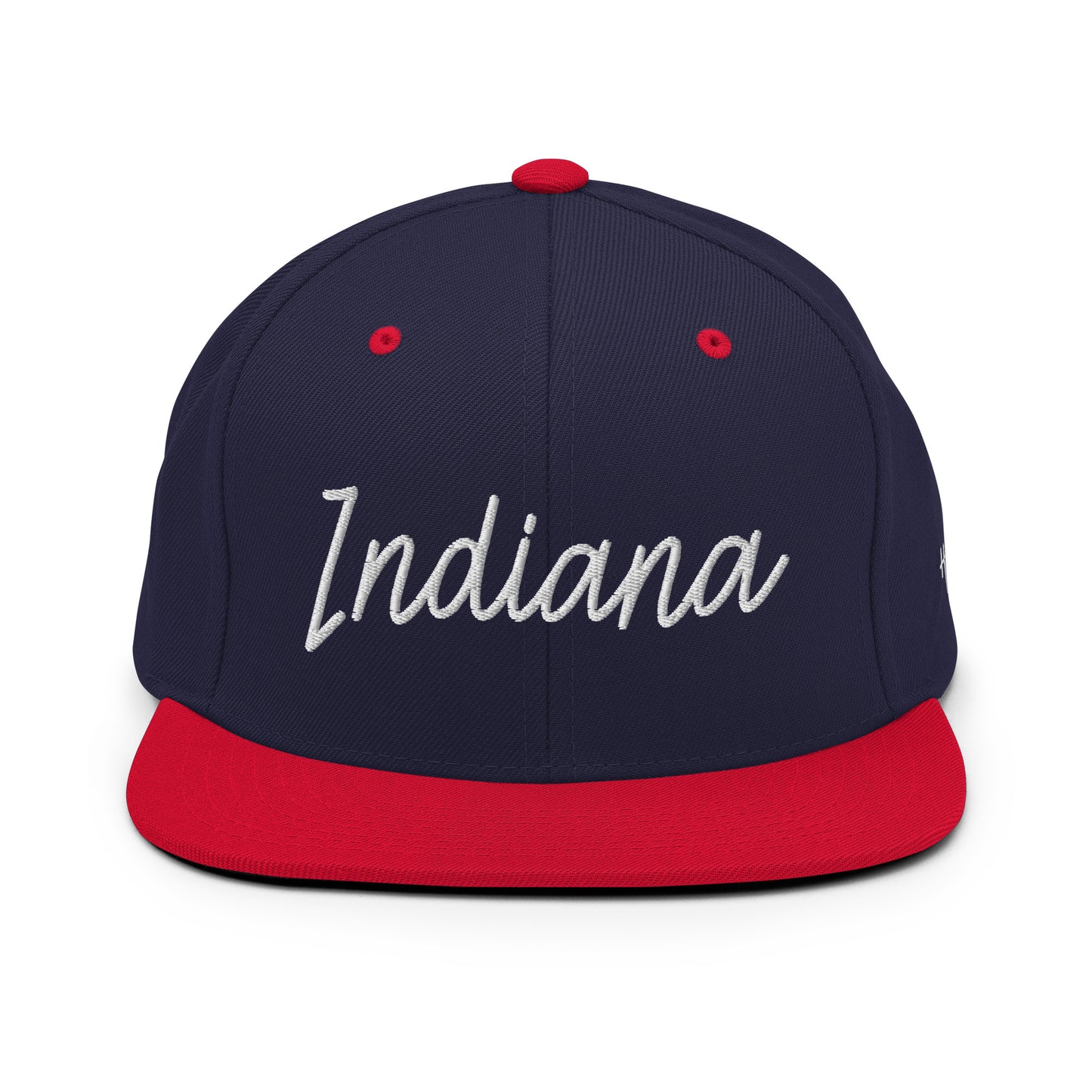 Indiana Retro Script 6 Panel Snapback Hat