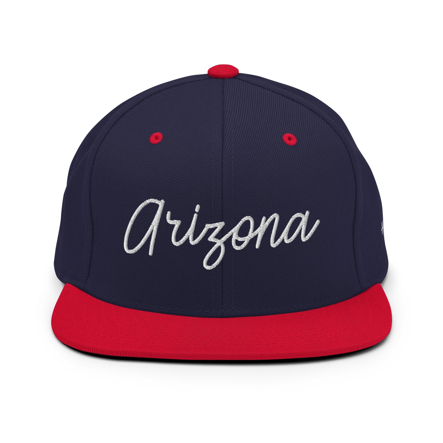 Arizona Retro Script 6 Panel Snapback Hat