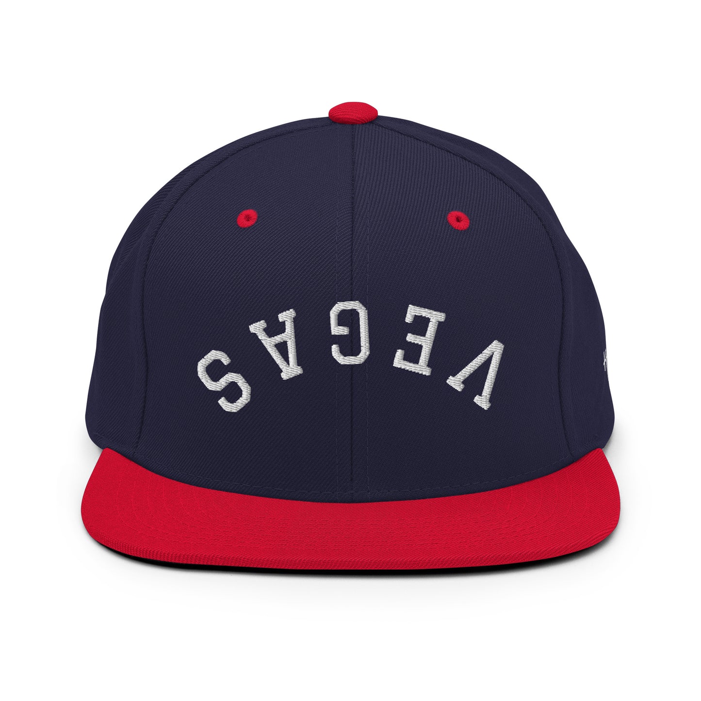 Las Vegas Upside Down Arch 6 Panel Snapback Hat