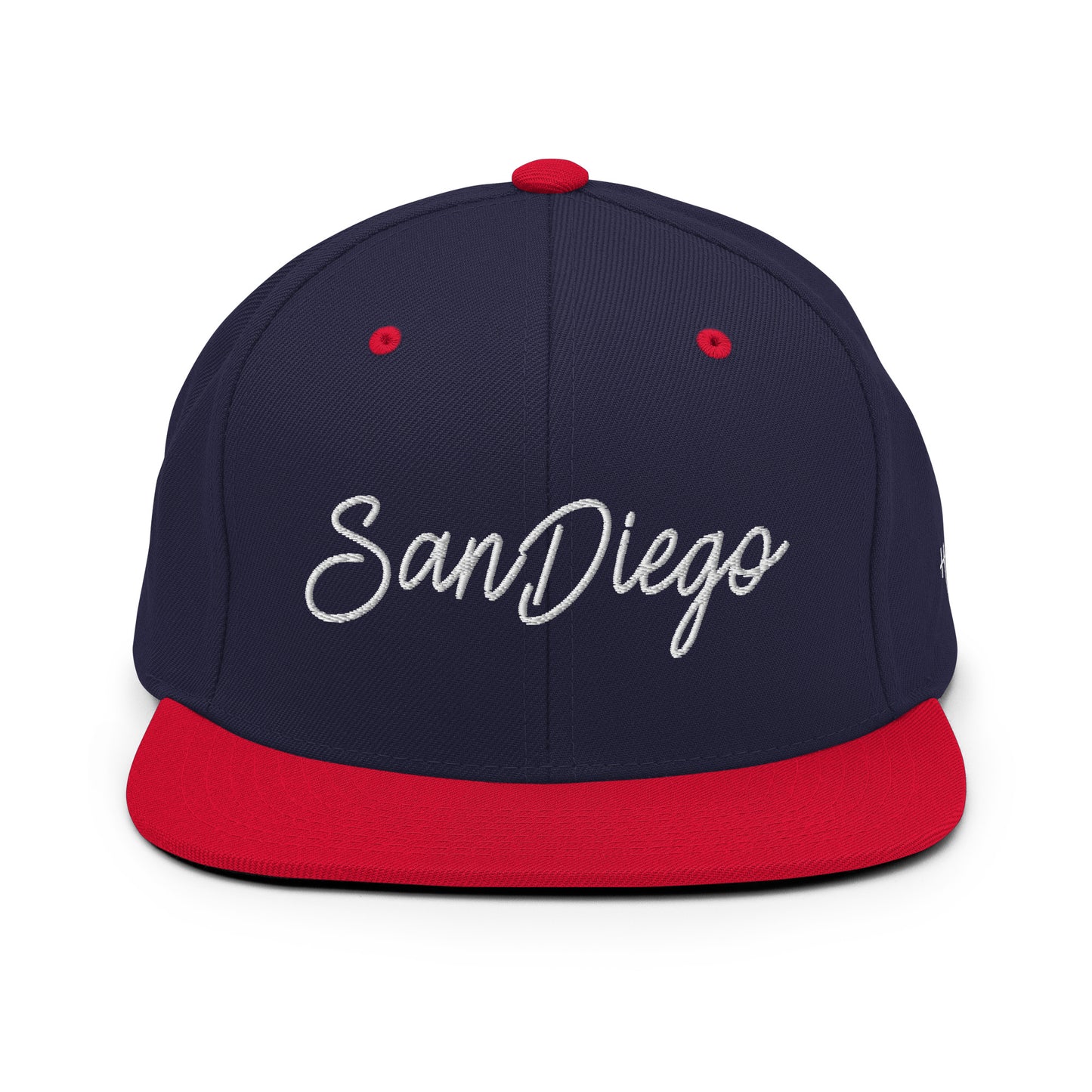 San Diego Retro Script 6 Panel Snapback Hat
