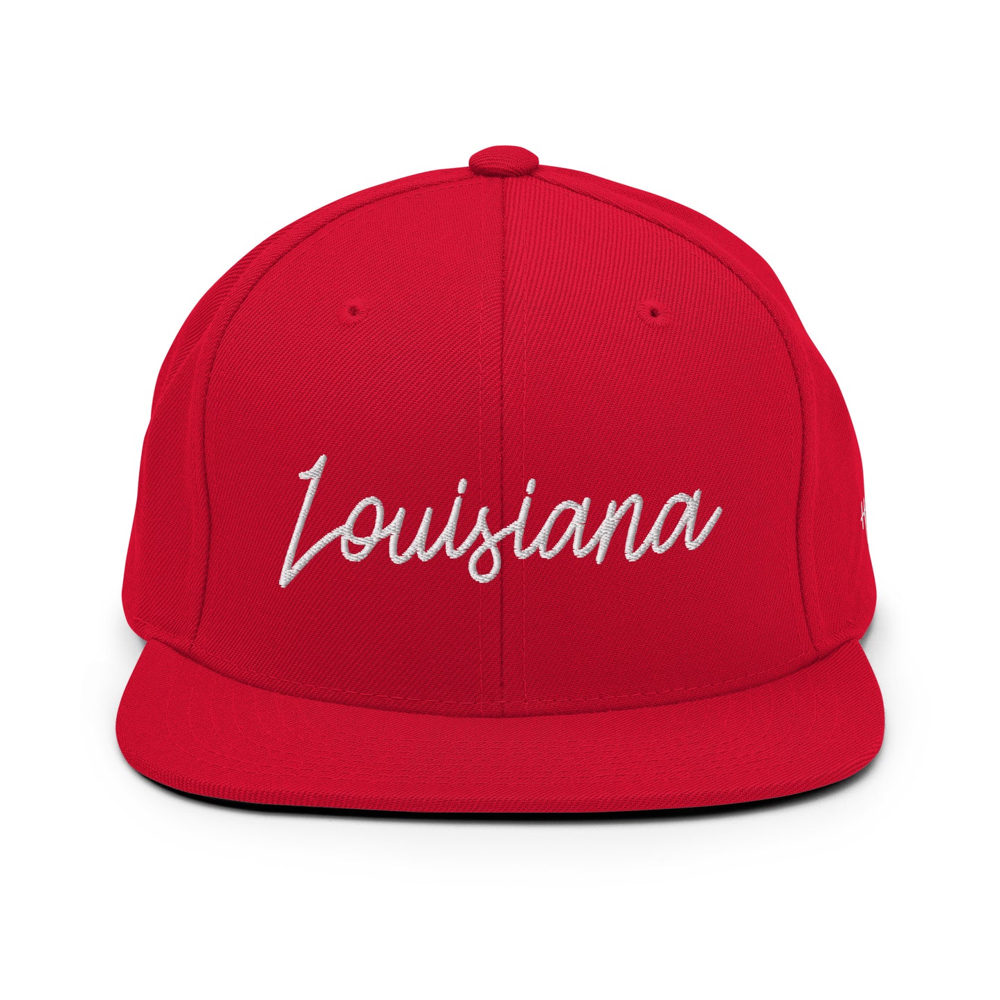 Louisiana Retro Script 6 Panel Snapback Hat