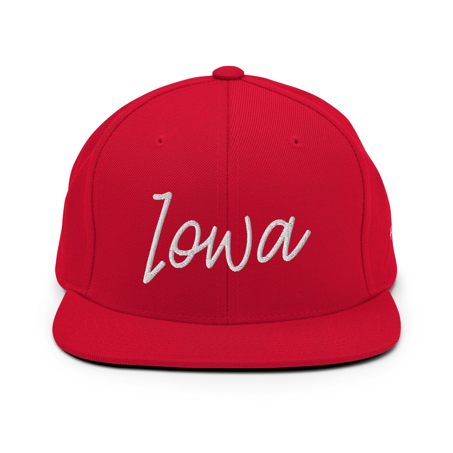 Iowa Retro Script 6 Panel Snapback Hat