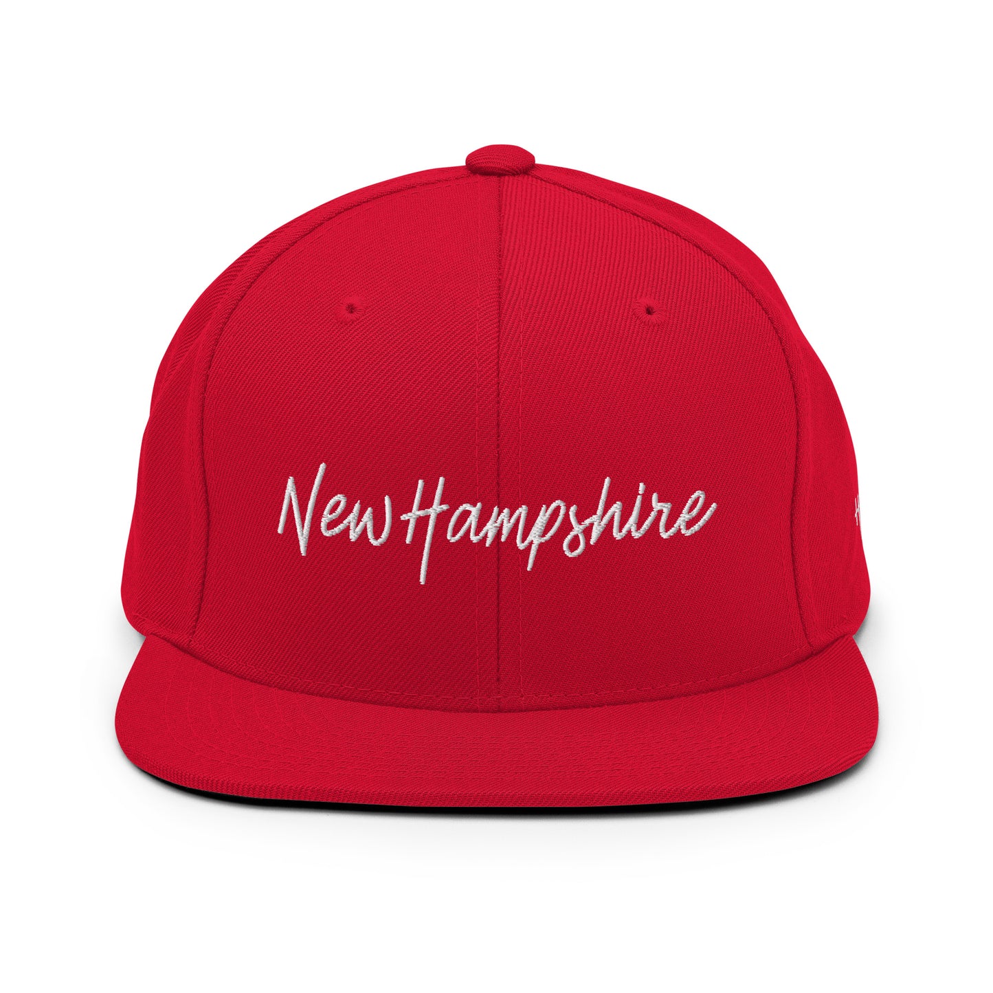 New Hampshire Retro Script 6 Panel Snapback Hat