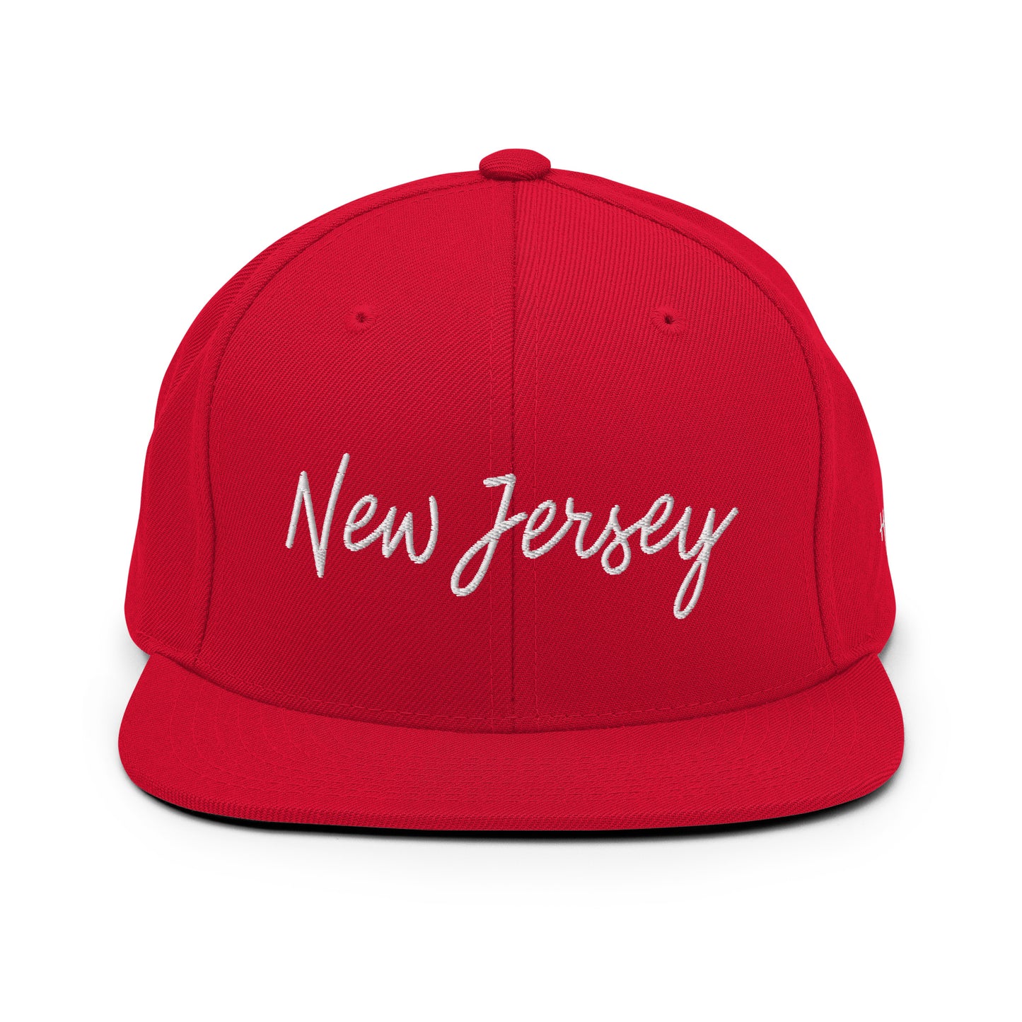 New Jersey Retro Script 6 Panel Snapback Hat