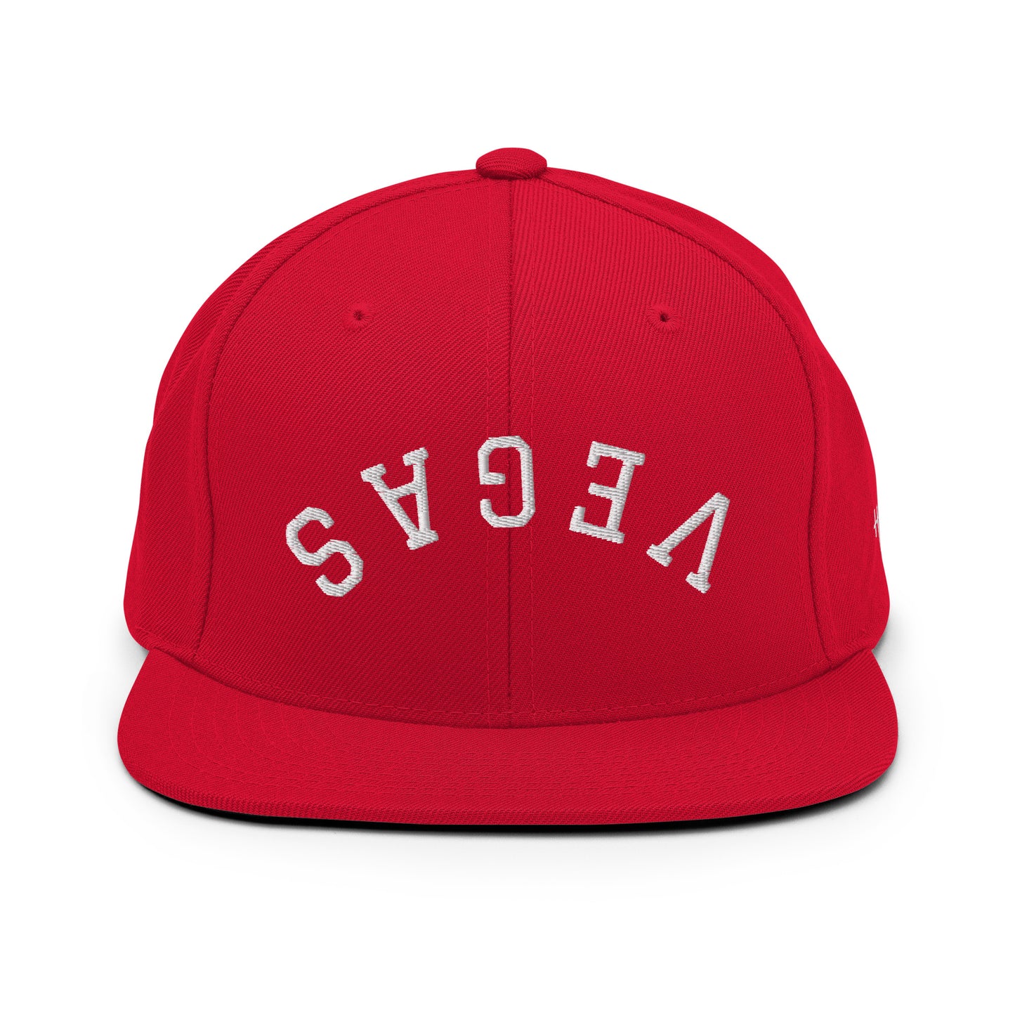 Las Vegas Upside Down Arch 6 Panel Snapback Hat