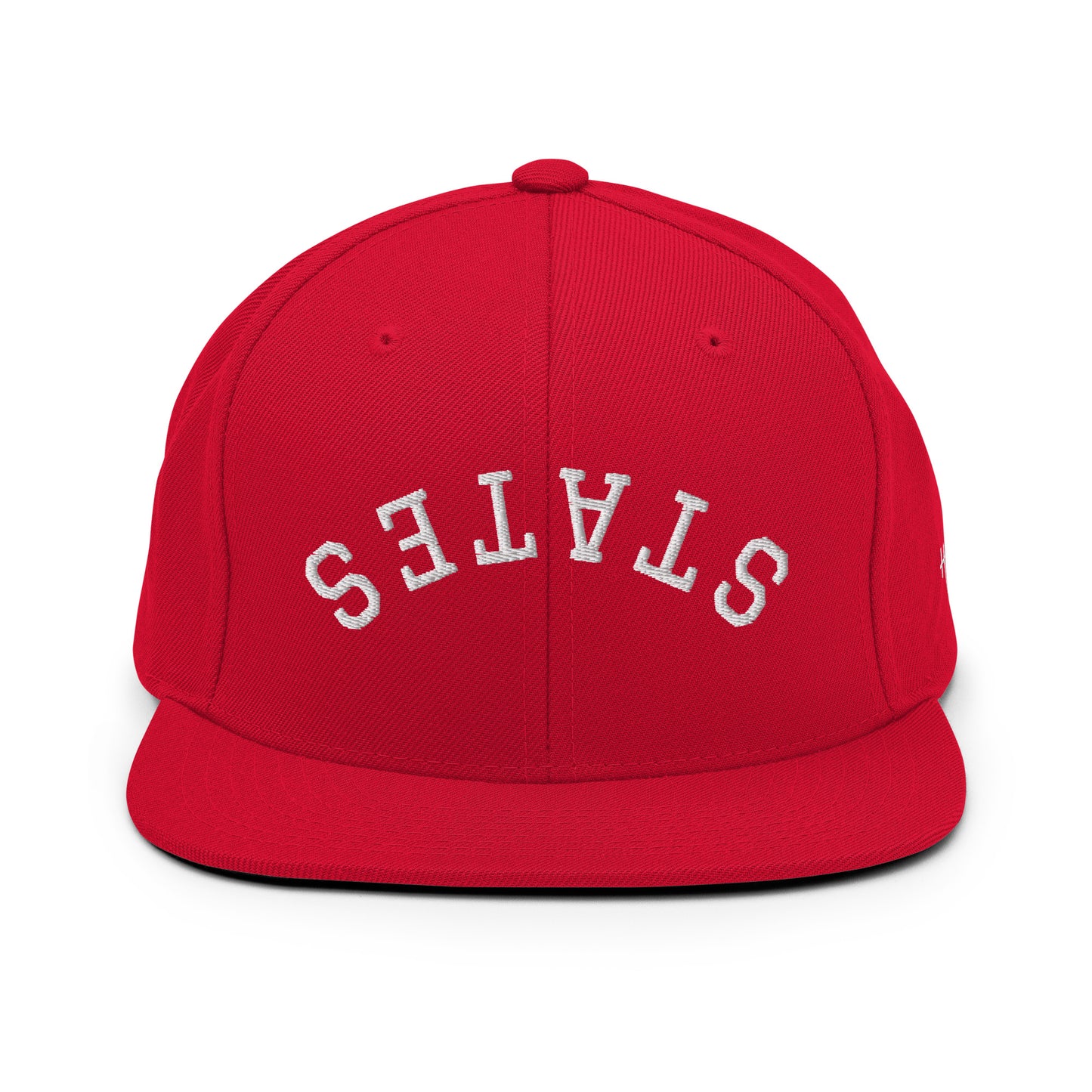 United States USA "States" Upside Down Arch 6 Panel Snapback Hat