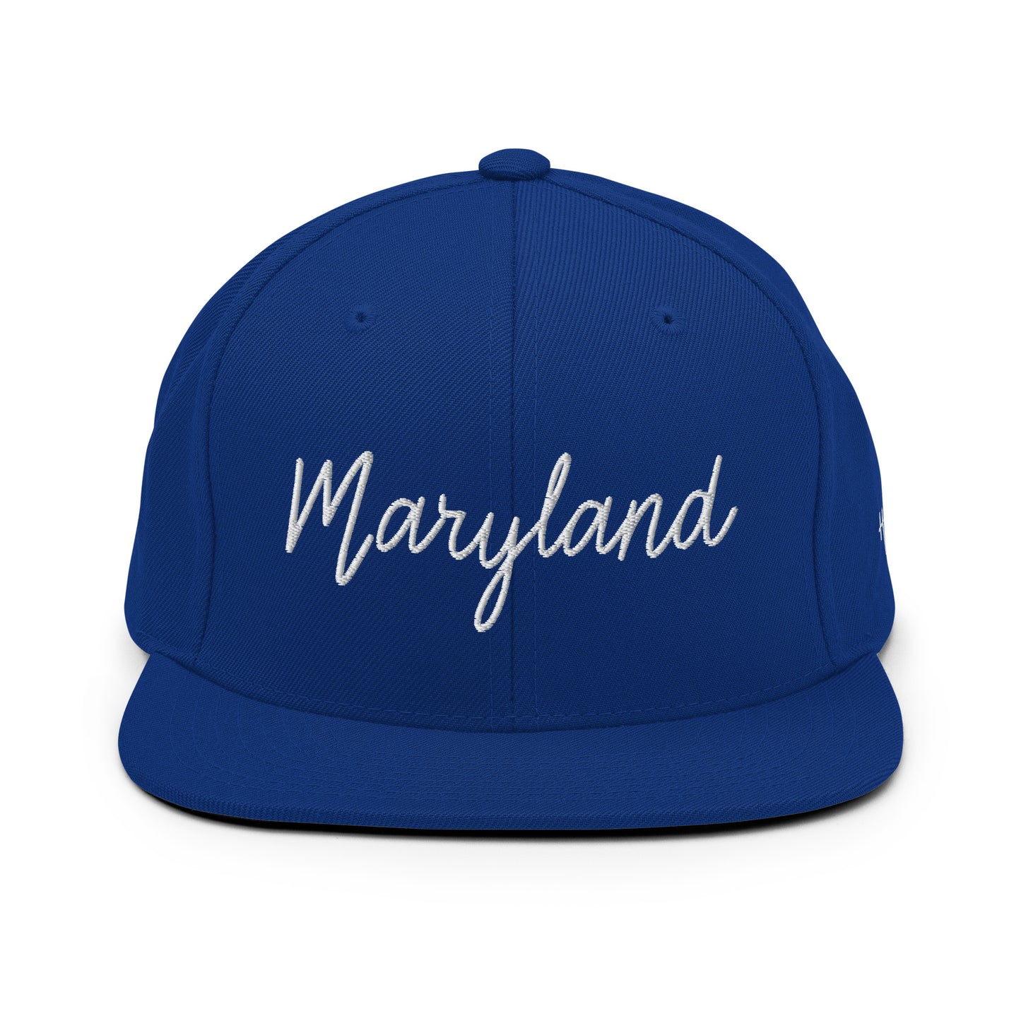 Maryland Retro Script 6 Panel Snapback Hat