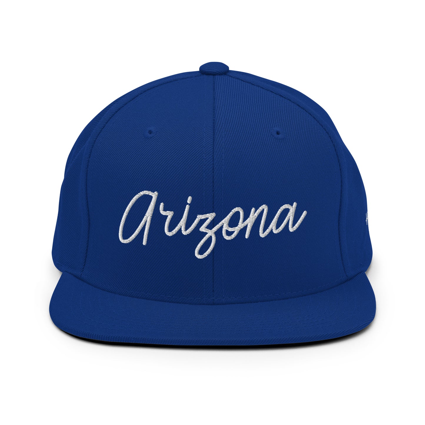 Arizona Retro Script 6 Panel Snapback Hat