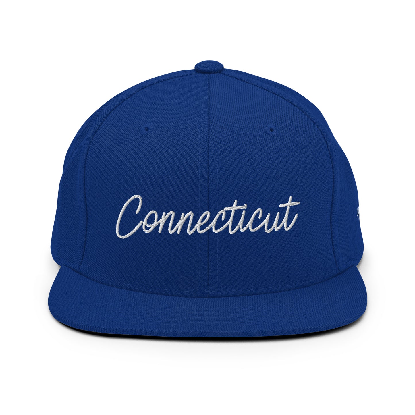 Connecticut Retro Script 6 Panel Snapback Hat