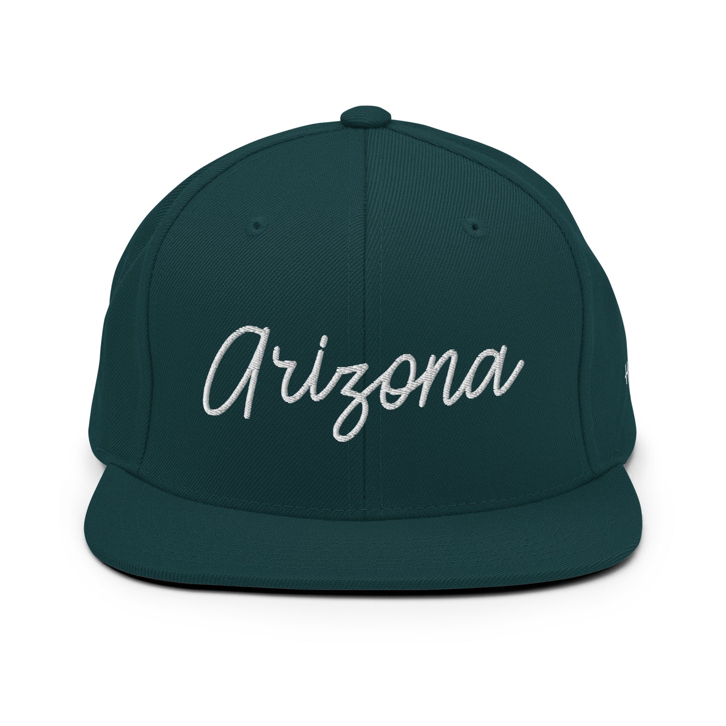Arizona Retro Script 6 Panel Snapback Hat