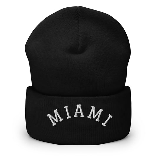 Miami Arch Cuffed Beanie Hat