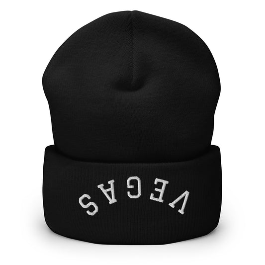 Las Vegas Upside Down Arch Cuffed Beanie Hat