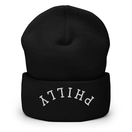 Philly Upside Down Arch Cuffed Beanie Hat
