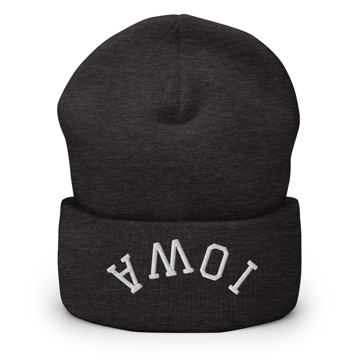 Iowa Upside Down Arch Cuffed Beanie Hat