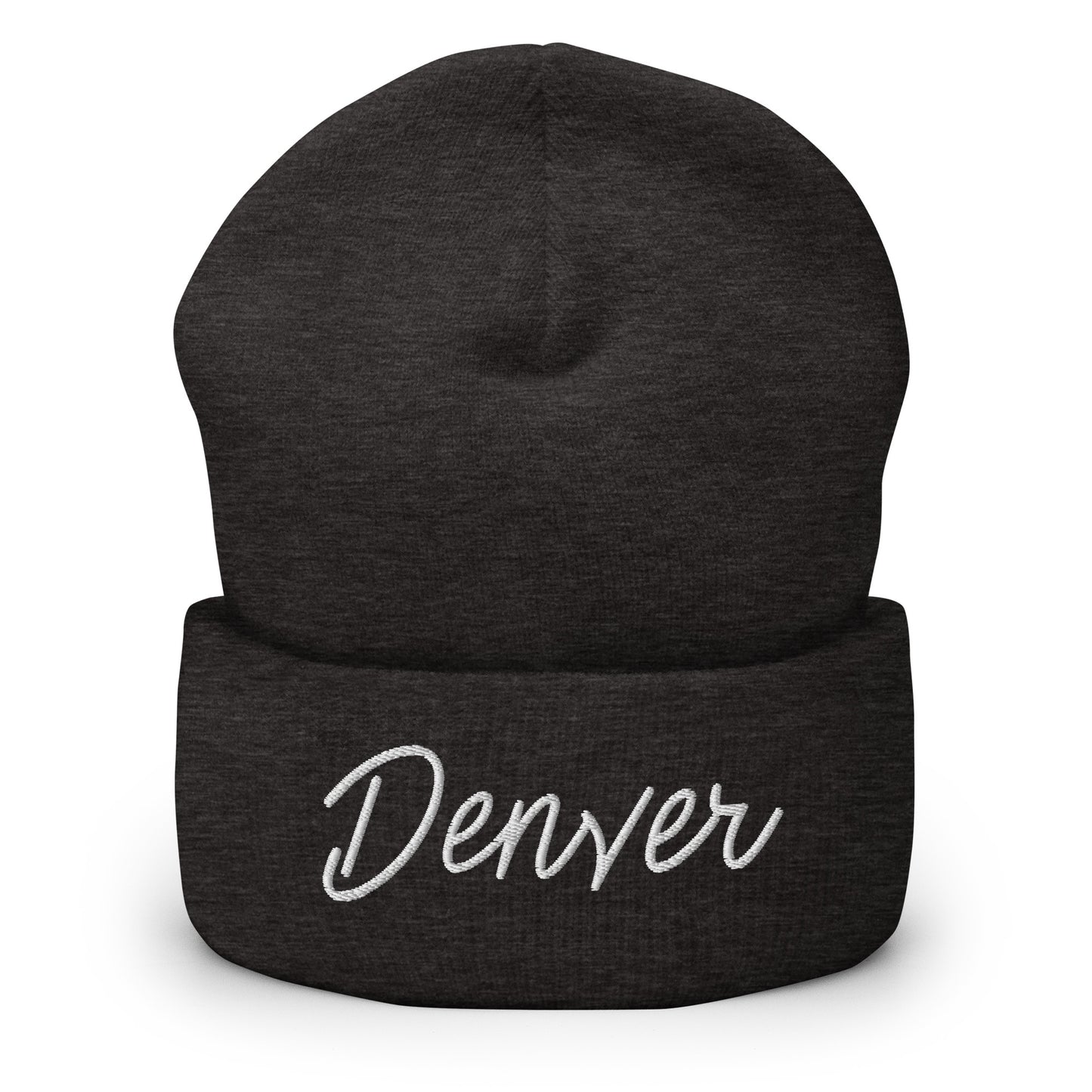 Denver Retro Script Cuffed Beanie Hat