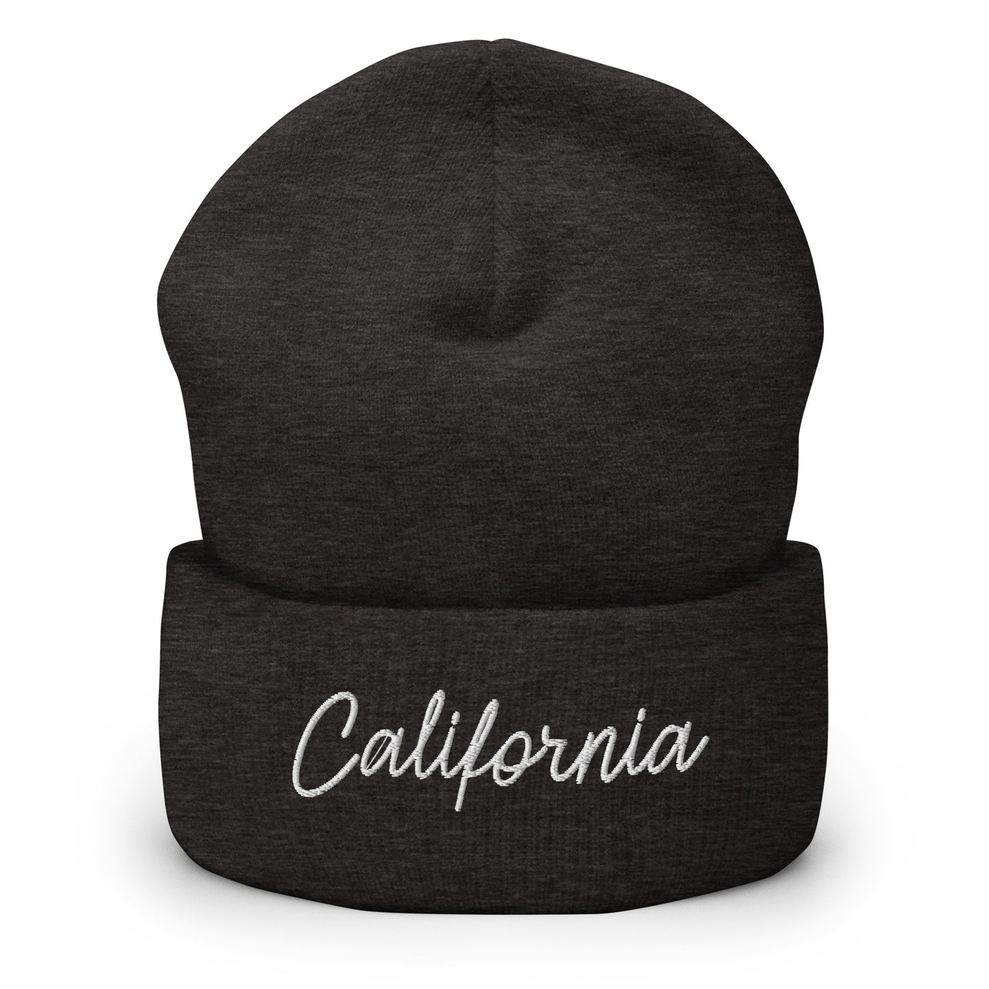 California Retro Script Cuffed Beanie Hat