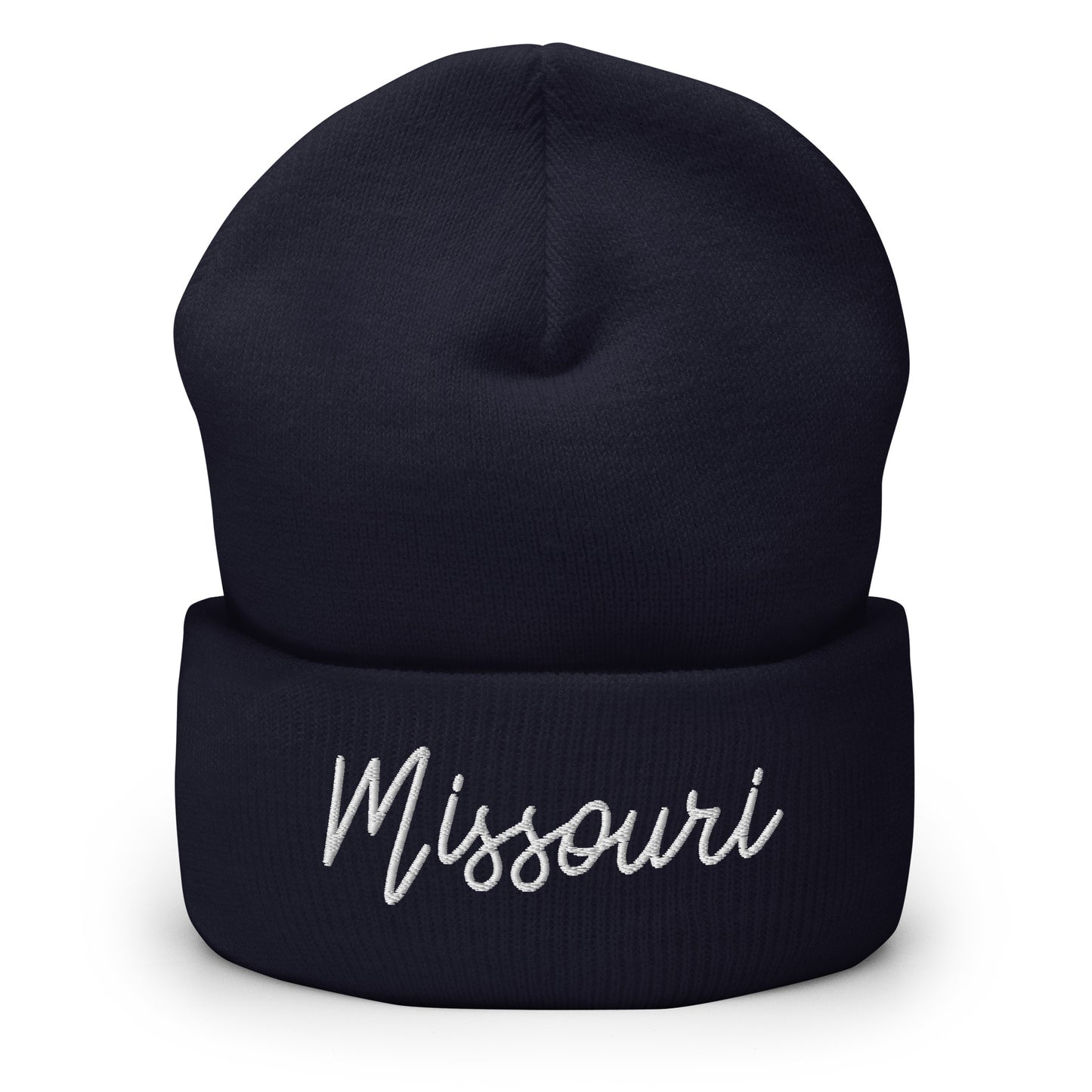 Missouri Retro Script Cuffed Beanie Hat