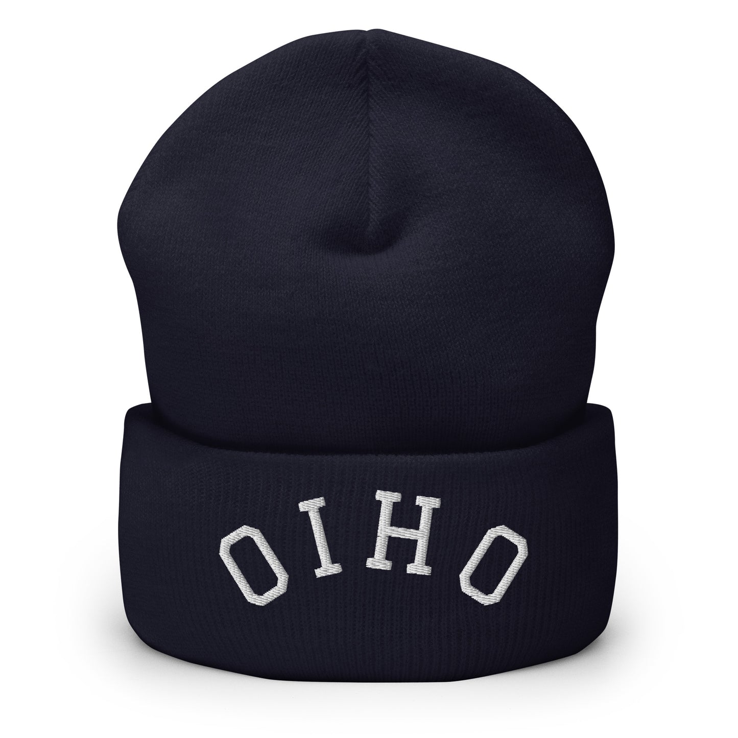 Ohio Upside Down Arch Cuffed Beanie Hat