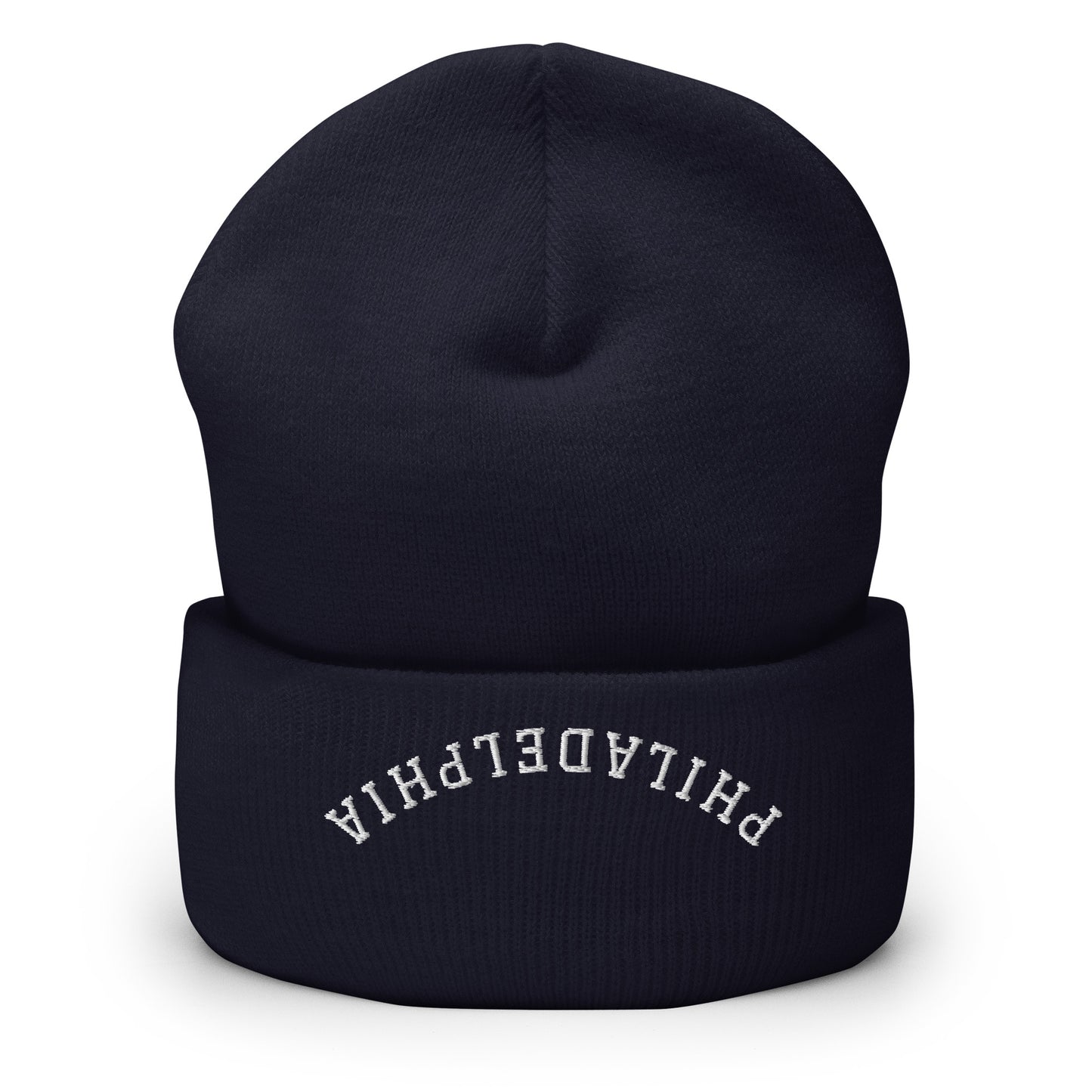 Philadelphia Upside Down Arch Cuffed Beanie Hat