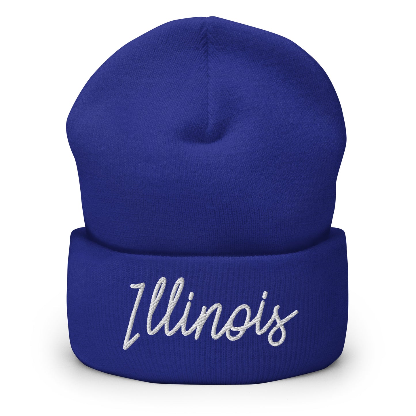 Illinois Retro Script Cuffed Beanie Hat