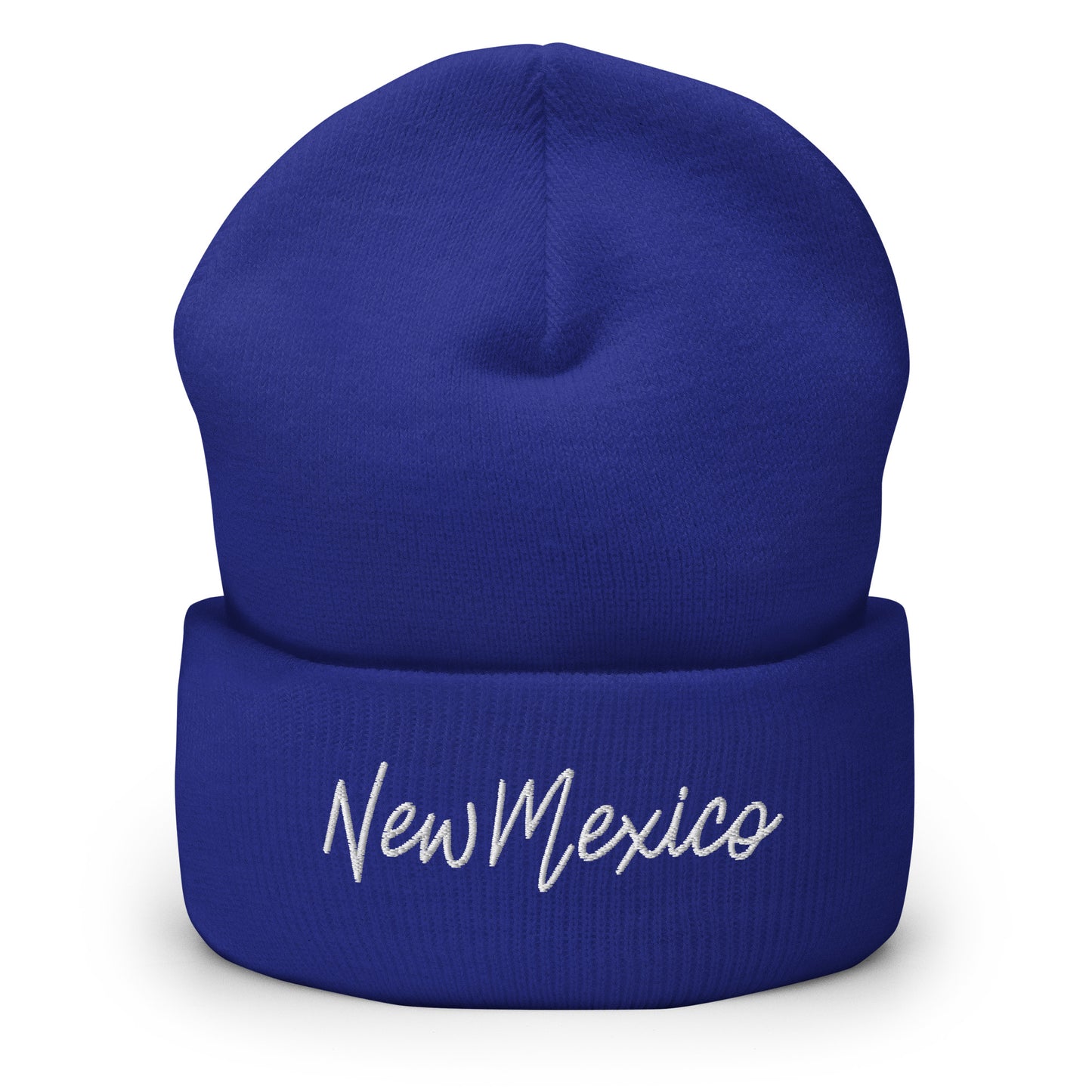 New Mexico Retro Script Cuffed Beanie Hat