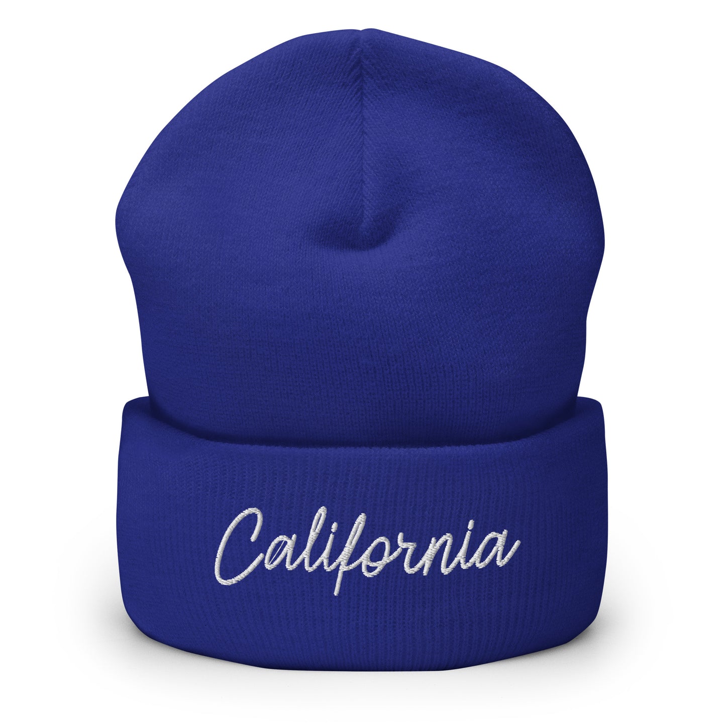 California Retro Script Cuffed Beanie Hat